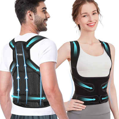 Aoucheni Bandagierunterlage Rückenschützer Rückenstützen Stützen - Rückenstützen, Größe L (Unsichtbare Schönheit, hohe Elastizität;Luftdurchlässigkeit), Prävention von Rundrücken