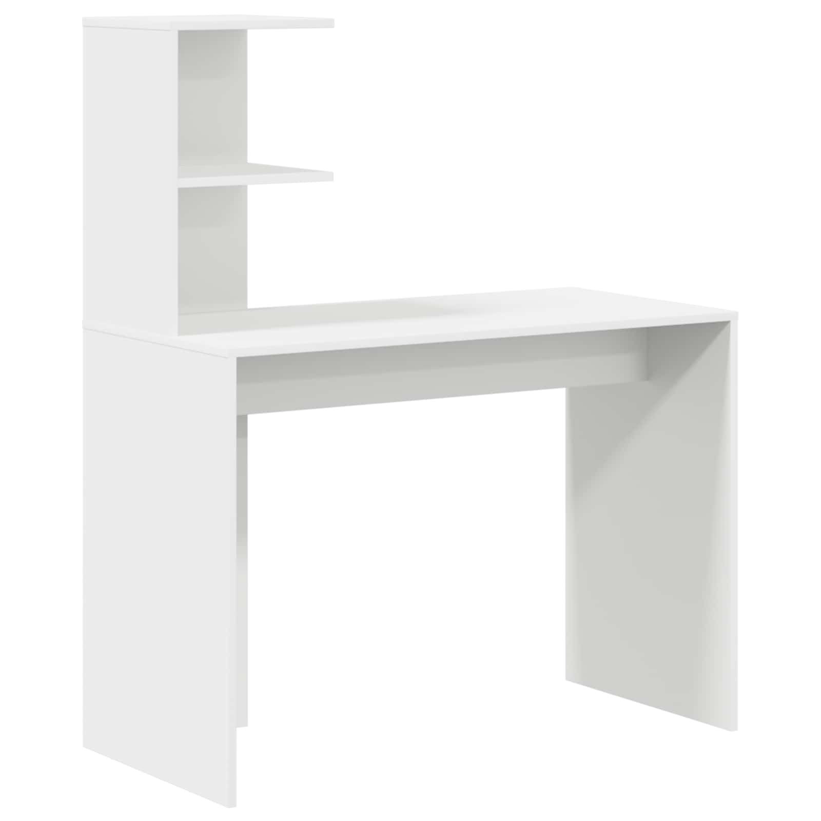 vidaXL Schreibtisch Schreibtisch Weiß 133,5 x 50 x 124 cm 2 stk. (2-St) – Bild 5 von 5