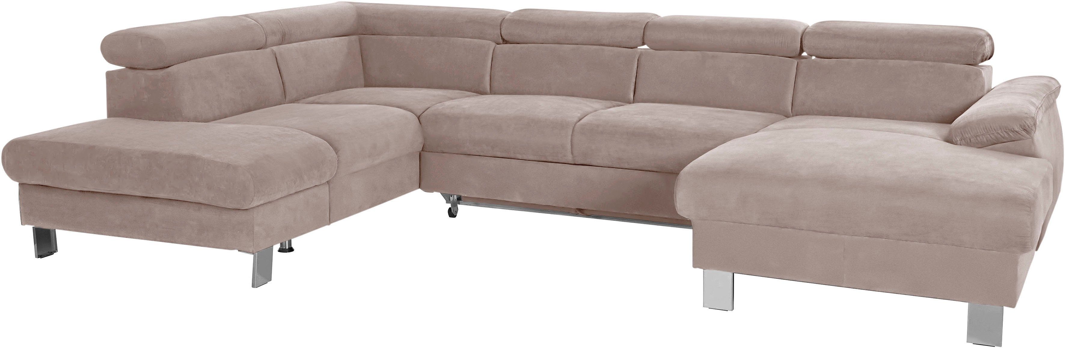 COTTA Wohnlandschaft "Komaris U-Form, B: 320 cm" mit Kopfteilverstellung, o günstig online kaufen