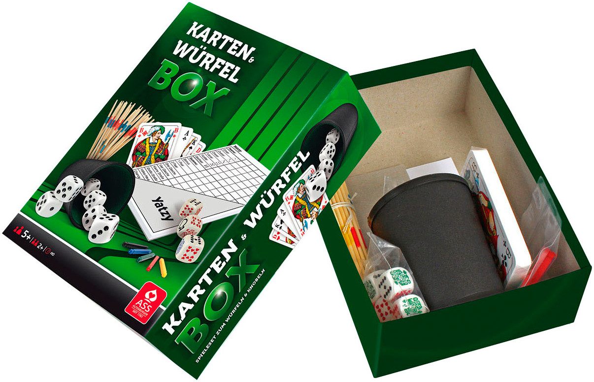 Cartamundi Spielesammlung Würfel- und Kartenbox, Spielesammlung, Made in Germany