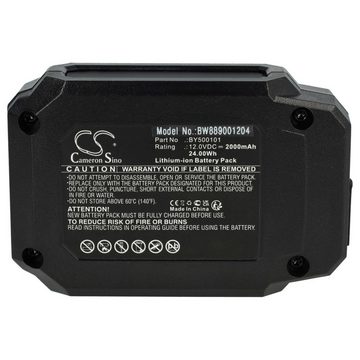 vhbw Ersatz für Skil BY500101 für Akku Li-Ion 2000 mAh (12 V)