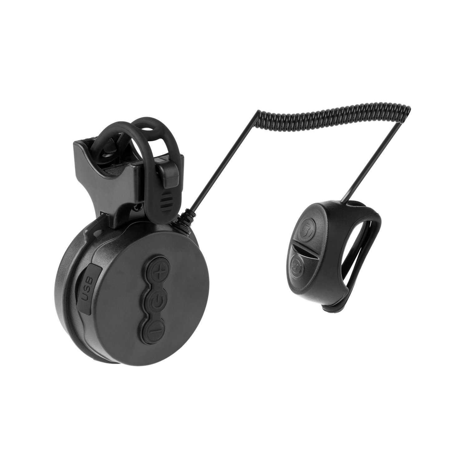 Krüger & Matz Fahrradklingel KM0945, Wiederaufladbarer Akku [USB]; 4 Tonsignale