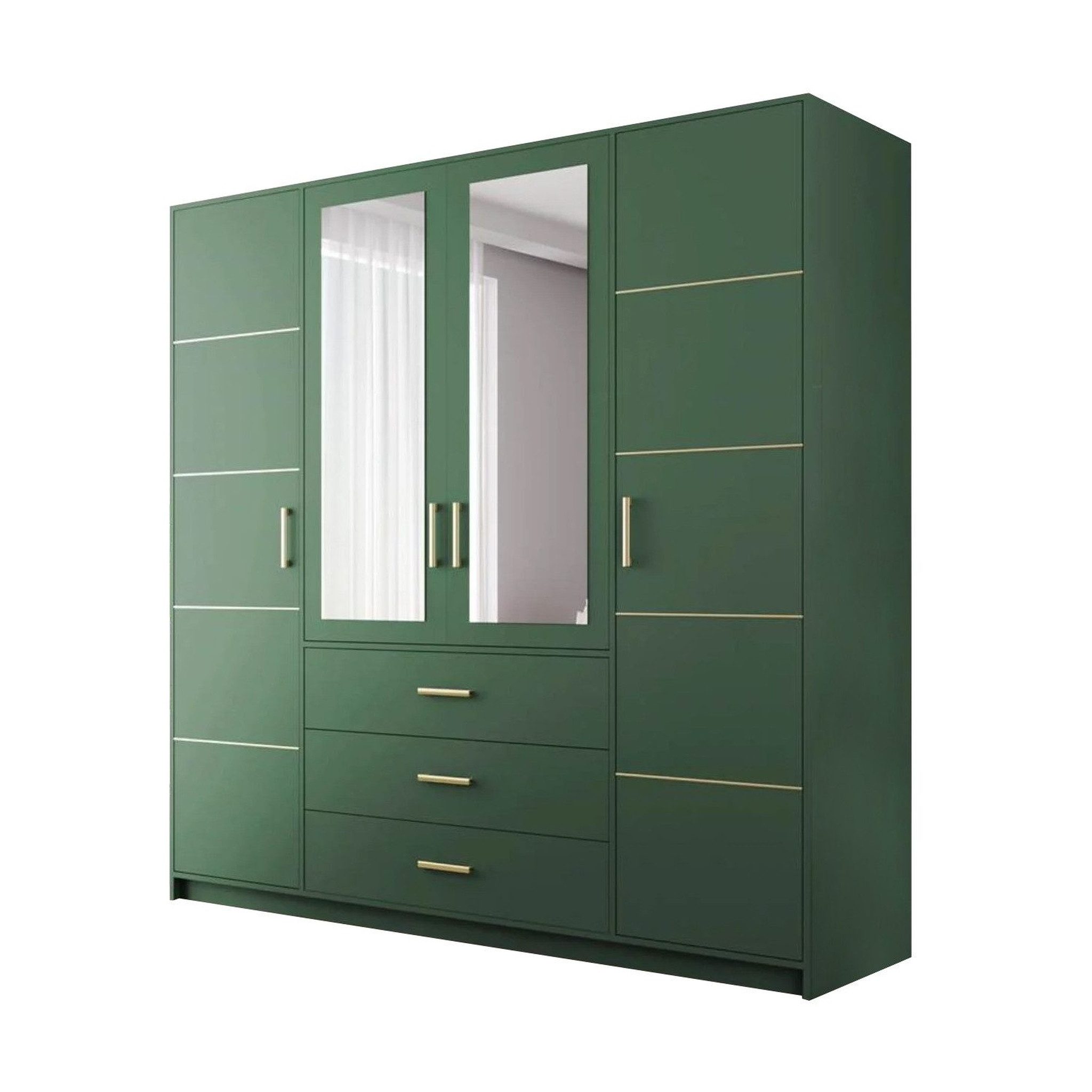 Beautysofa Kleiderschrank Kleiderschrank mit 4 türen günstig online kaufen