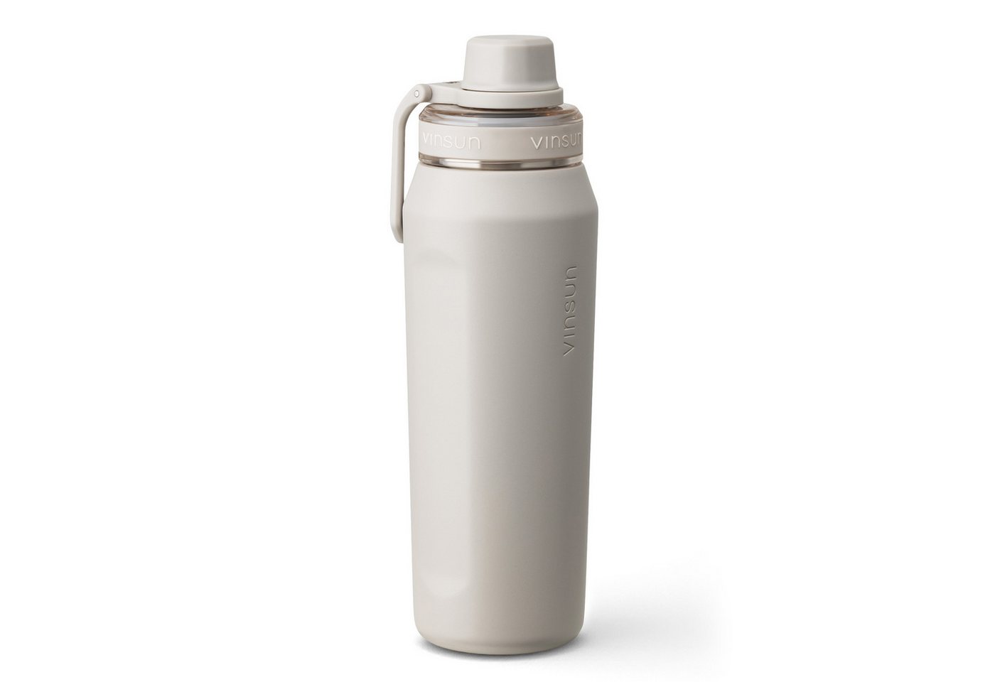 Vinsun Isolierflasche Edelstahl Trinkflasche 750ml - Thermoflasche Sport BPA frei leicht, Doppelwandig isoliert, auslaufsicher, Kohlensäure geeignet, robust
