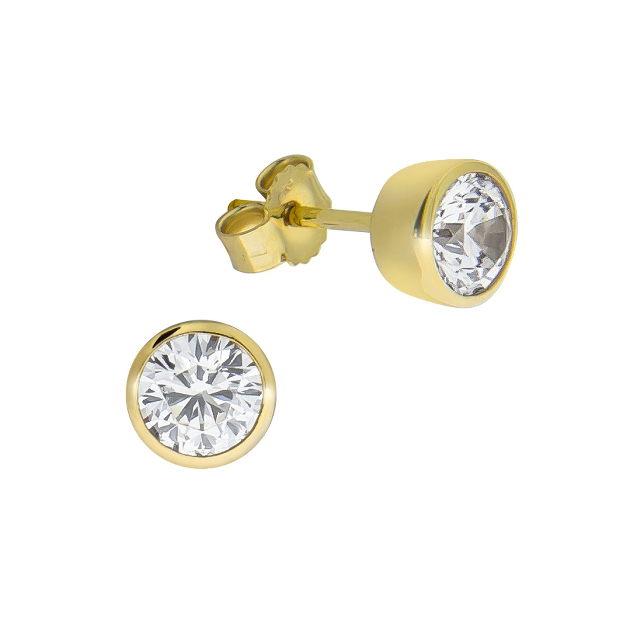 CELESTA Paar Ohrstecker 375/- Gelbgold Zirkonia