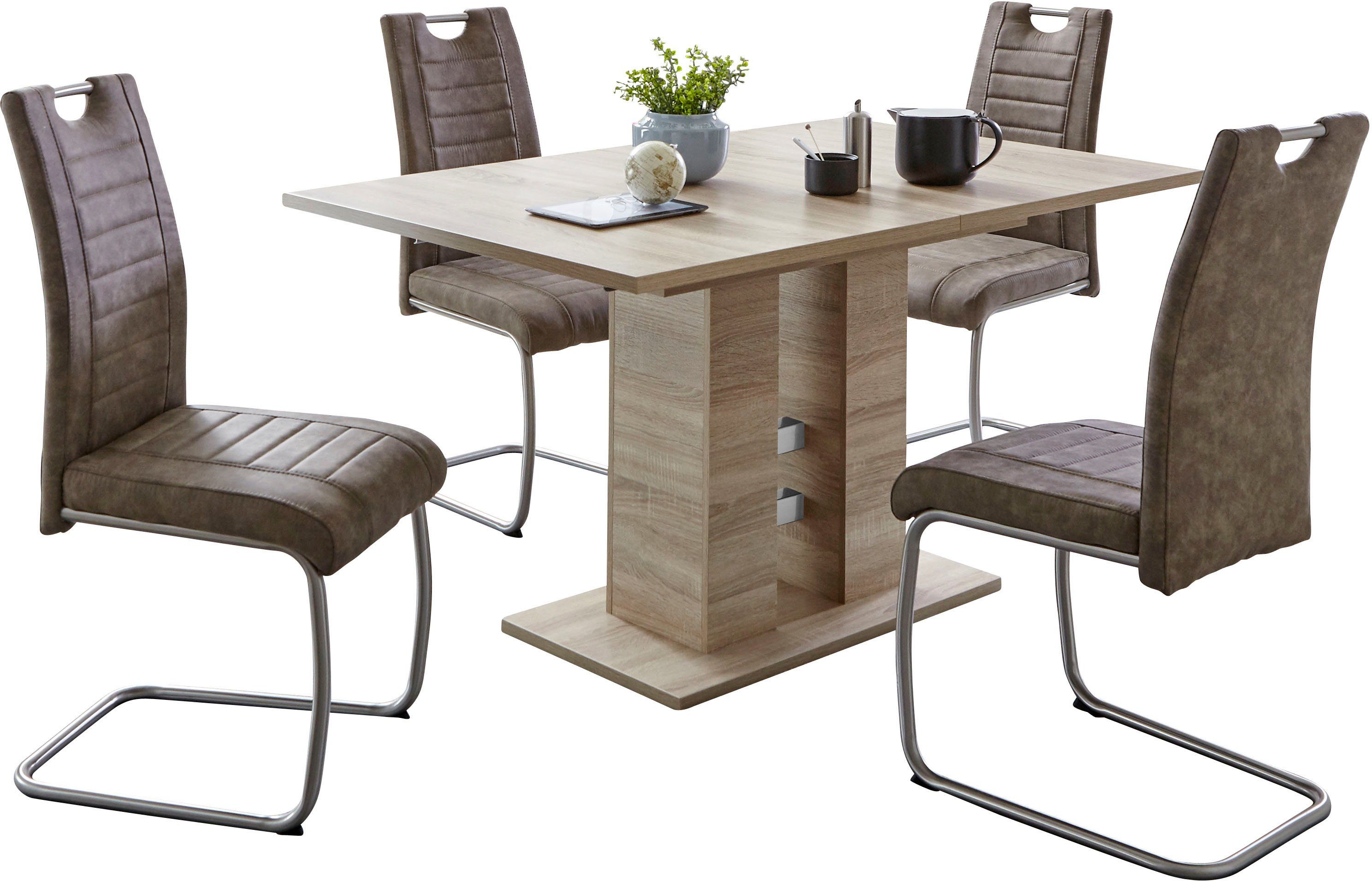 HELA Essgruppe Ulla, (Set, 5-tlg), ausziehbar 140 - 220 cm, Edelstahl, 140 günstig online kaufen