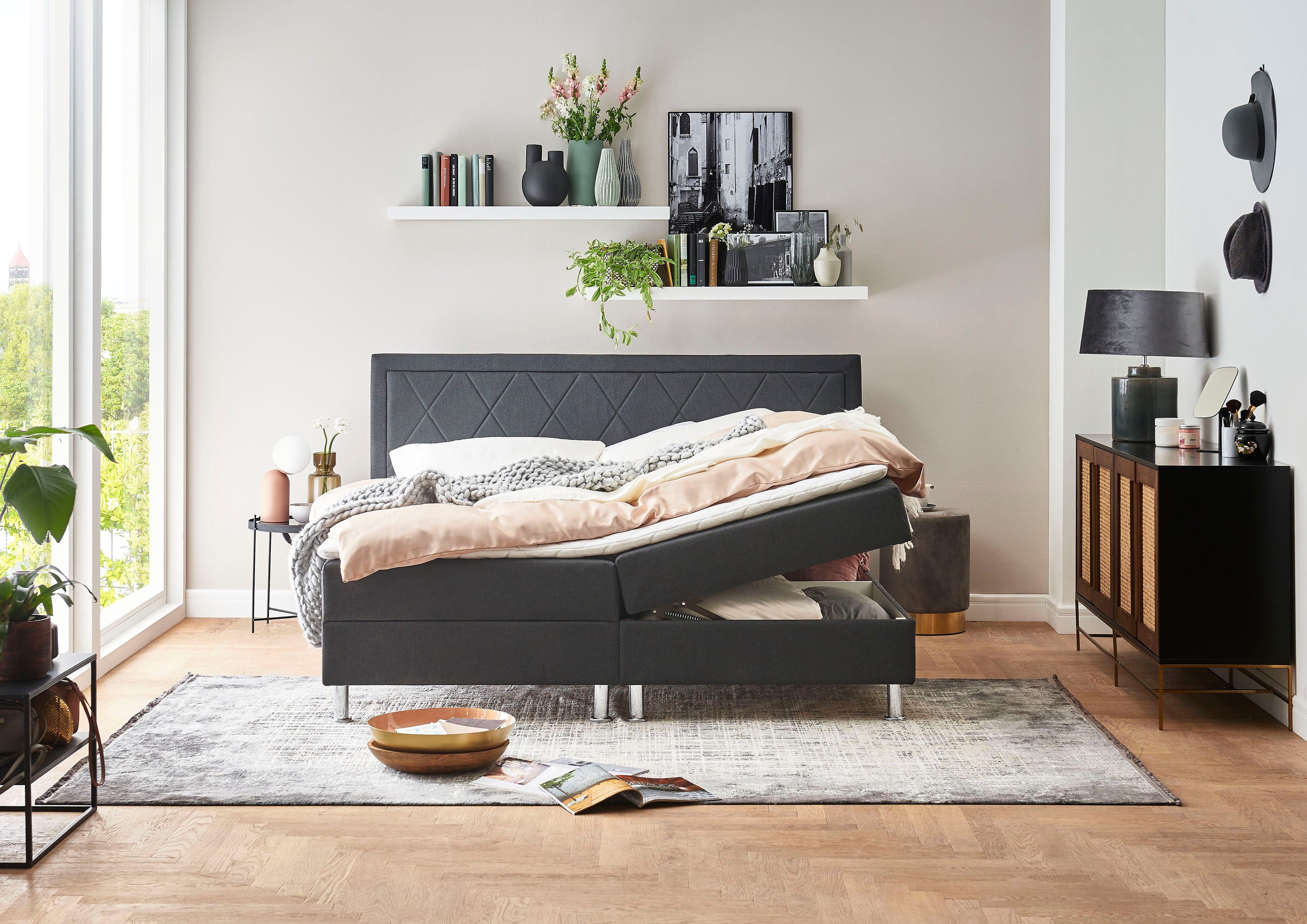 ATLANTIC home collection Boxbett Helen, Tonnentaschenfederkern-Matratze und günstig online kaufen