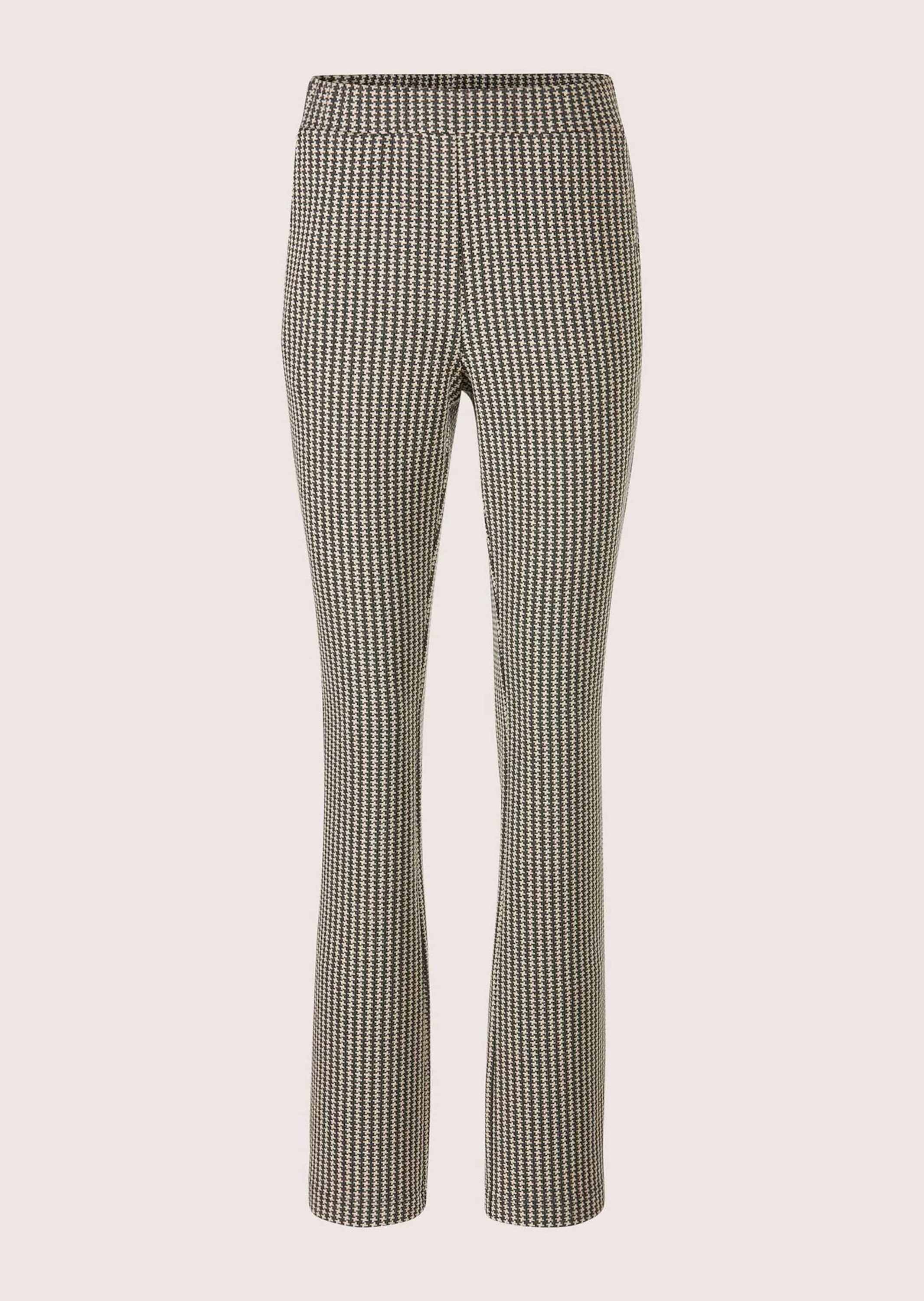 Schlupfhose Gerade Jersey-Hose mit Muster