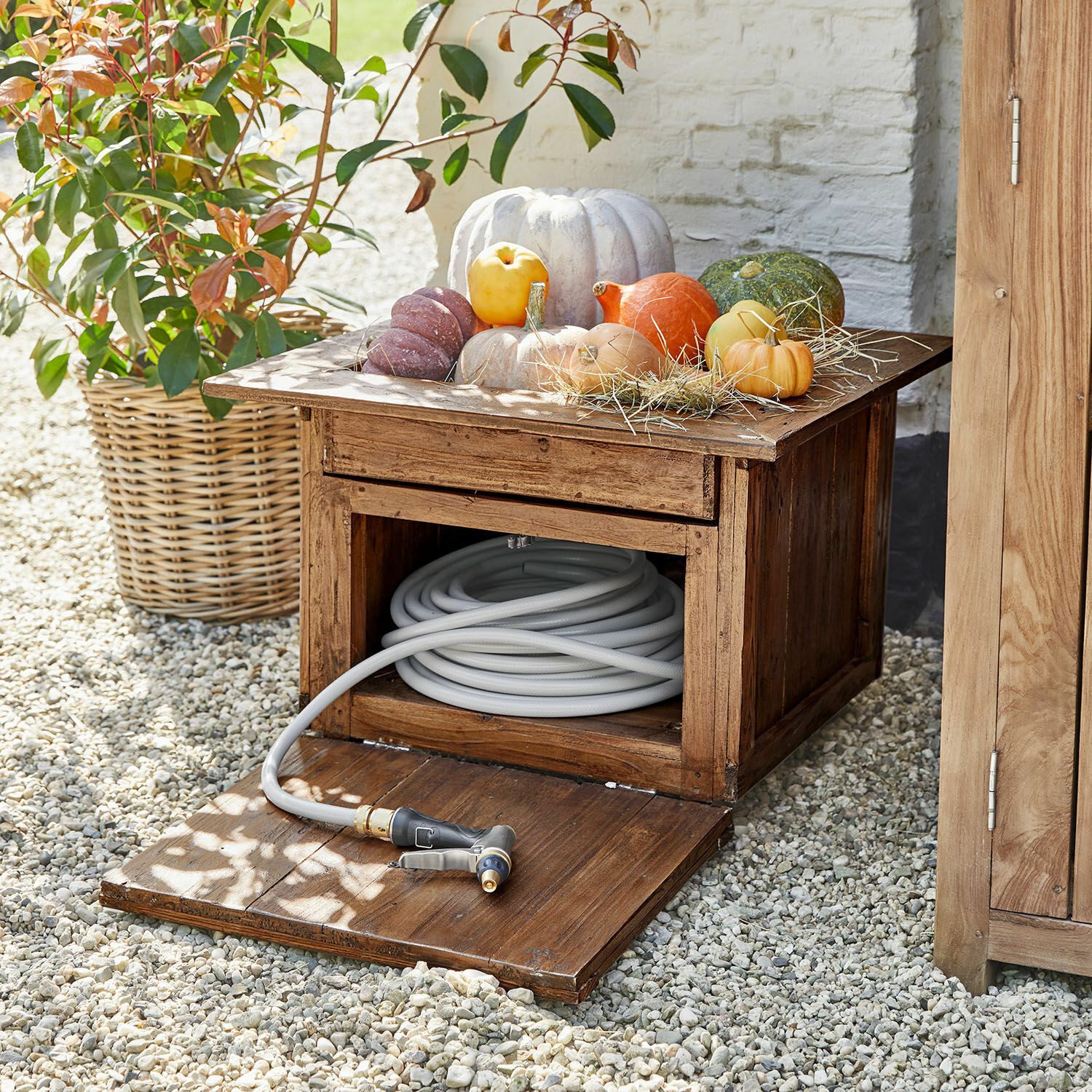 Mirabeau Übertopf Gartenschlauchtopf Fontabre braun