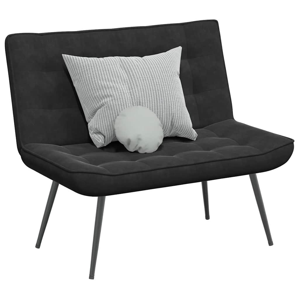 vidaXL Sitzbank Sitzbank Schwarz 110x74x84 cm Samt