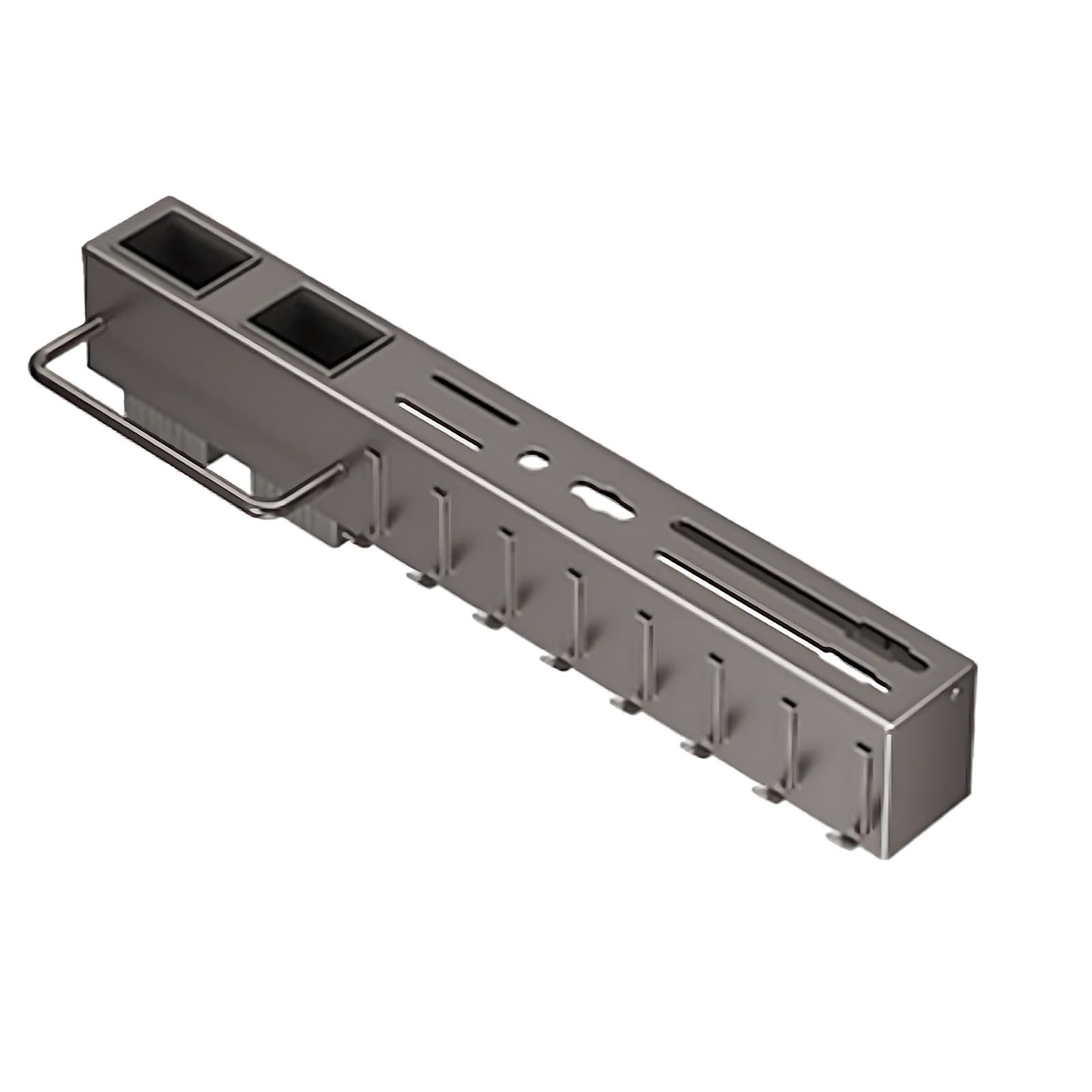 MODFU Küchenorganizer-Set Wand Küchenregal Küchenutensilien Hakenleiste günstig online kaufen
