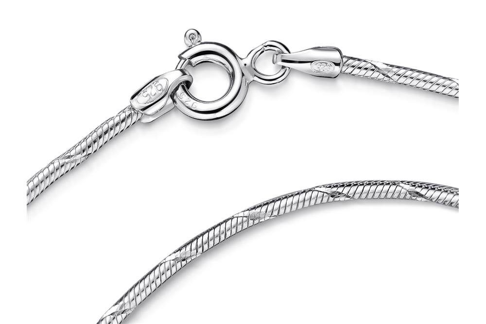 Silberkettenstore Silberarmband Schlangenkette Armband, geprägt 1,4mm günstig online kaufen