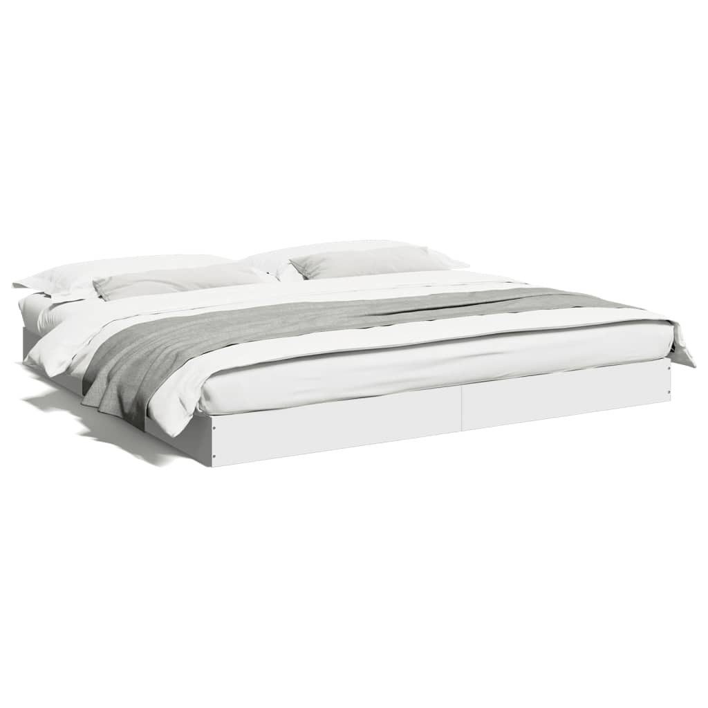 vidaXL Bettgestell, Bettrahmen Weiß 180x200 cm günstig online kaufen