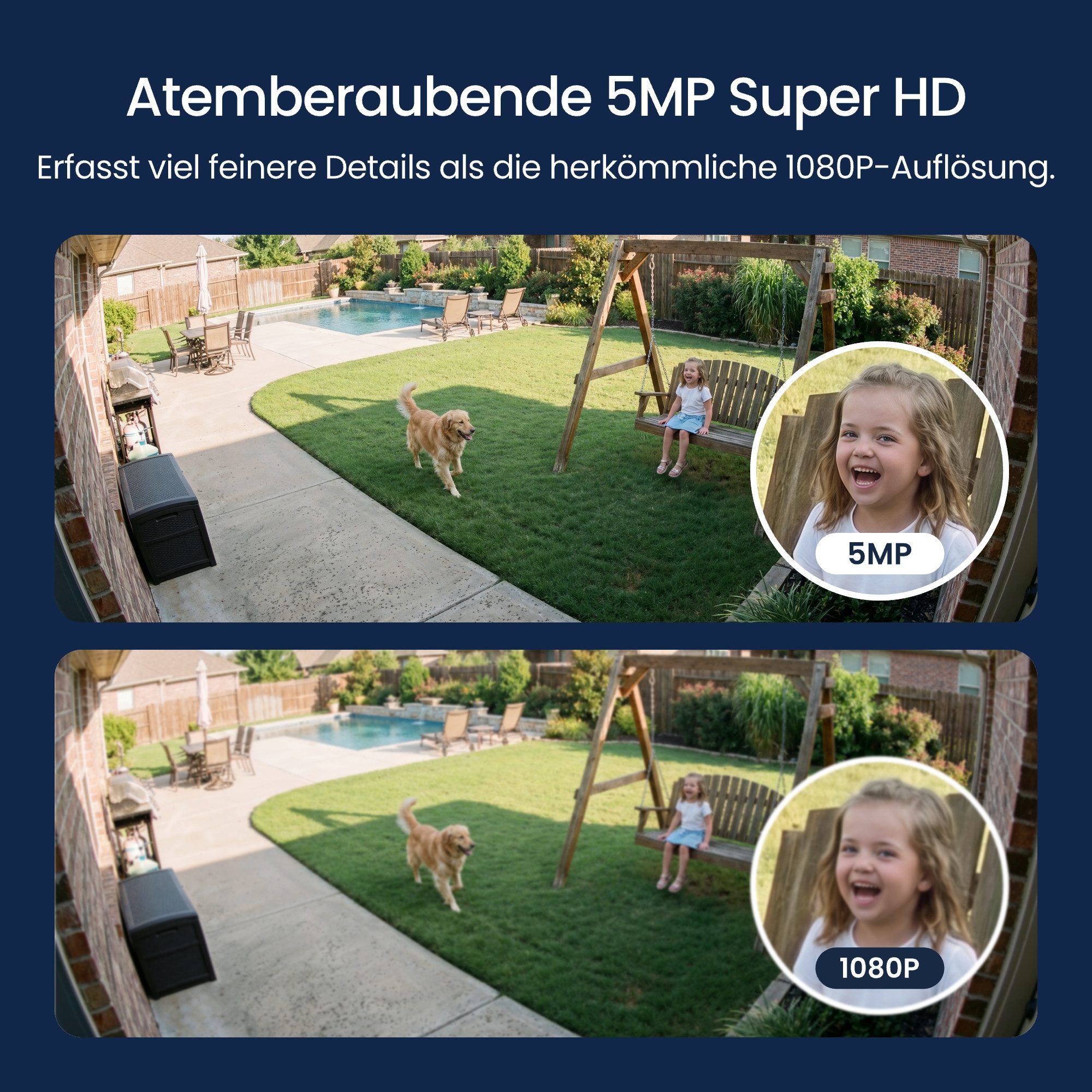 Reolink Überwachungskamera 520A 5MP PoE IP (Außenbereich, mit Personen-/Autoerkennung, Zeitraffer, IR Nachtsicht, Wasserfest, Micro SD Kartensteckplatz)