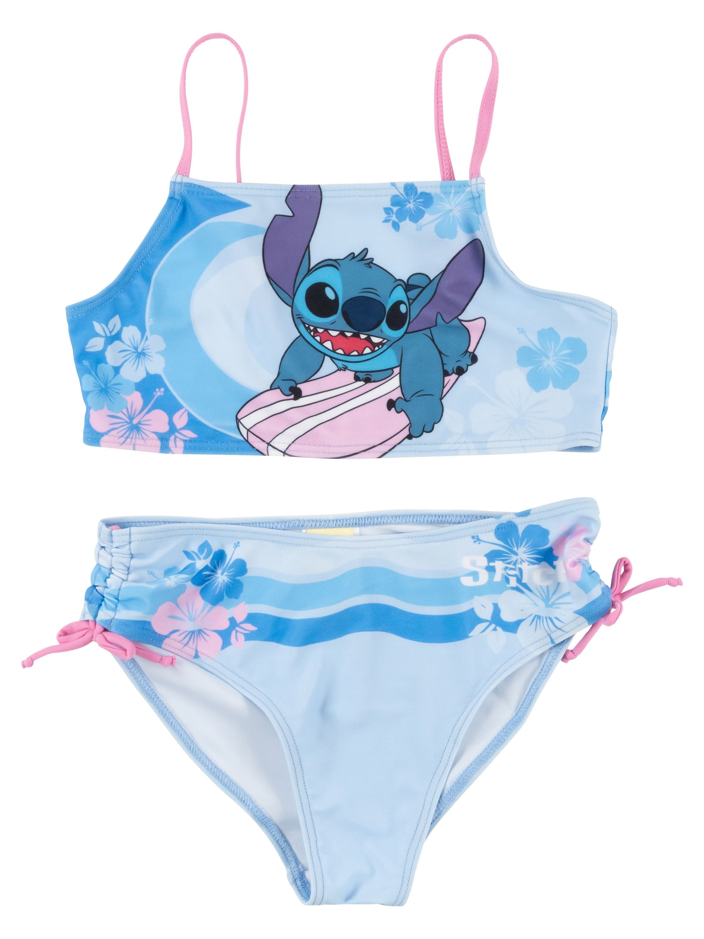 Bustier-Bikini Disney Lilo & Stitch Bikini Zweiteiler Schwimmanzug