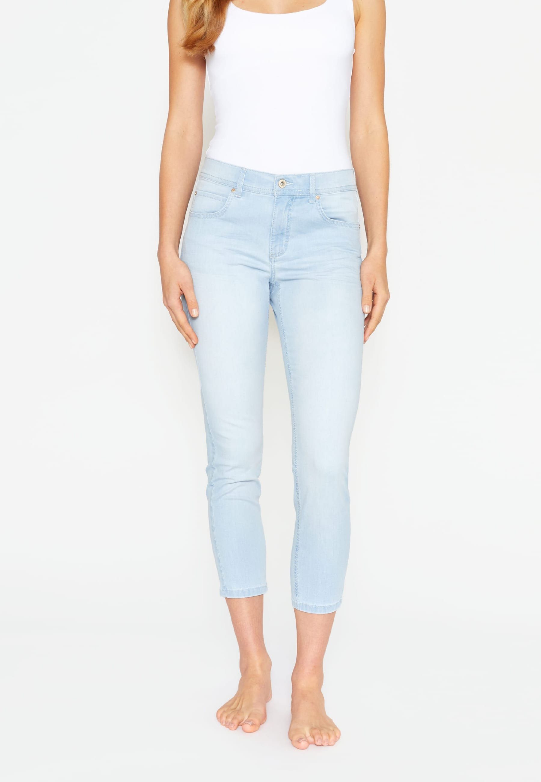 ANGELS 7/8-Jeans Jeans Ornella mit Organic Cotton hellblau