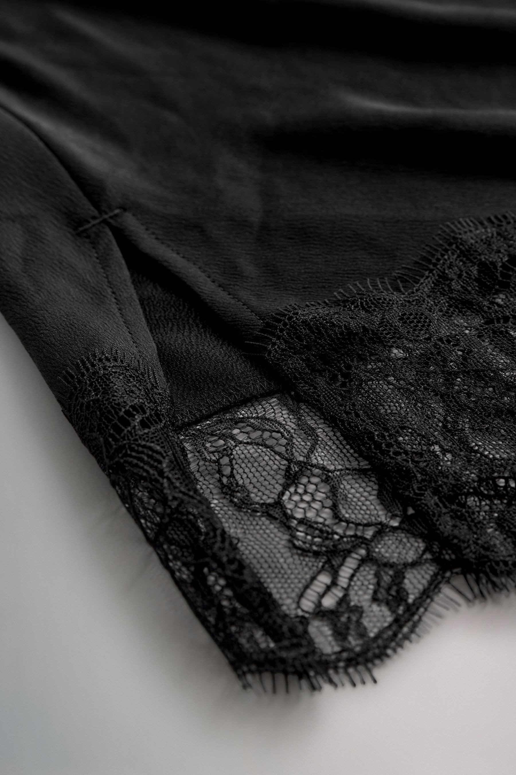 The Set Trägertop The Set Satin-Tops mit Spitze, 2er-Pack (2-tlg)