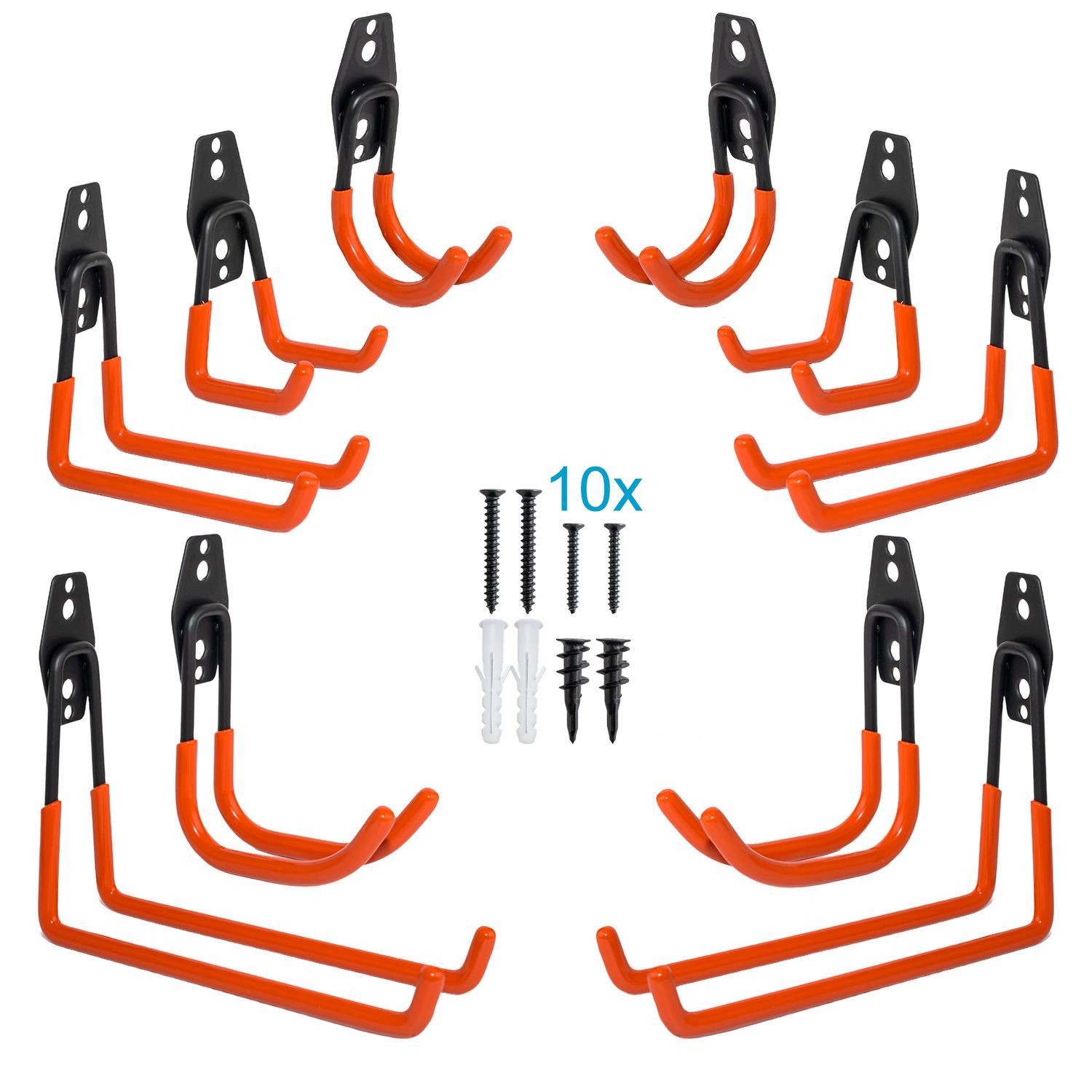 Intirilife Wandhaken, (Set, 10-St., 10x Wandhaken), Wandhaken für Garage Ga günstig online kaufen