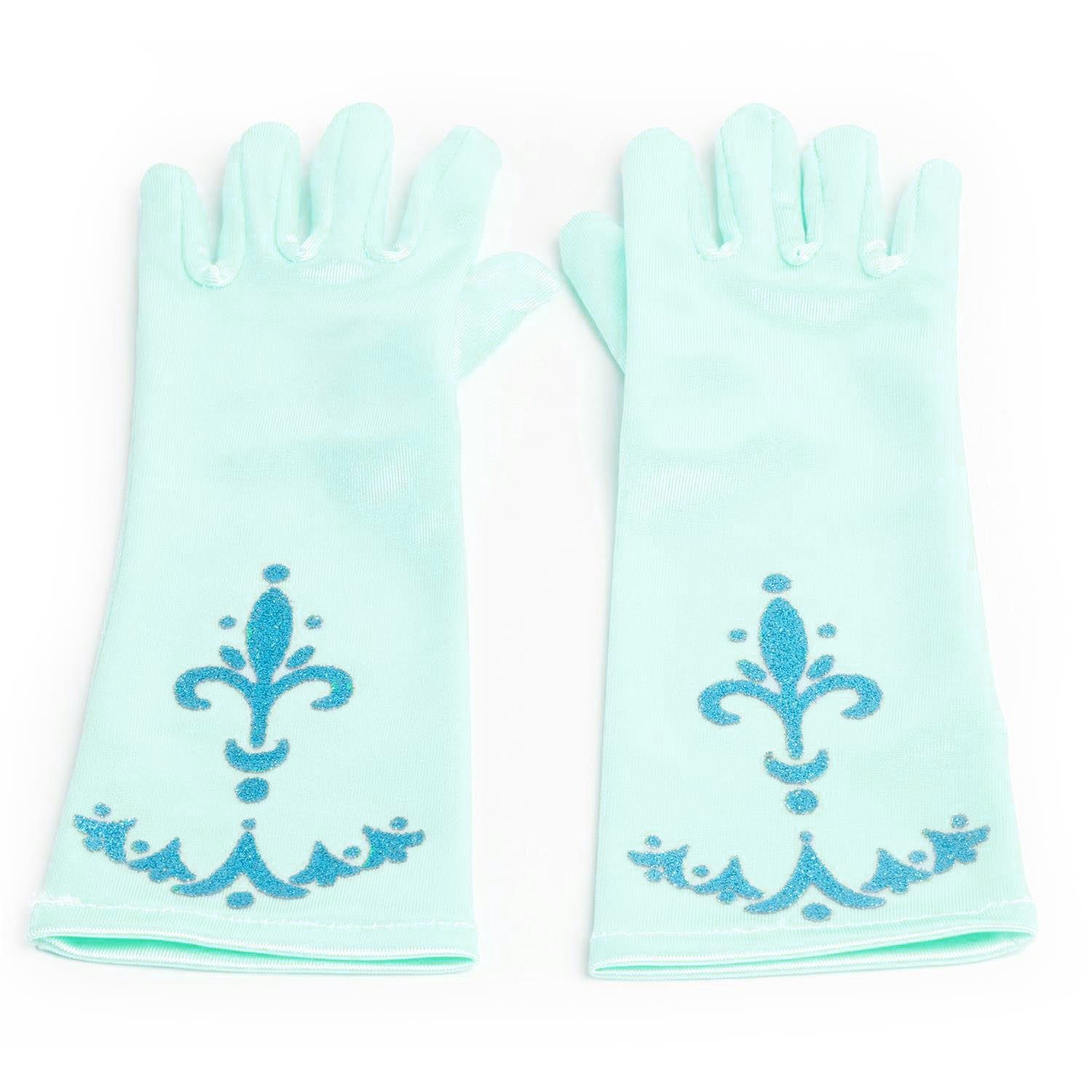 Katara Prinzessin-Kostüm Eiskönigin Elsa Handschuhe oder Diadem Bundle, Karneval