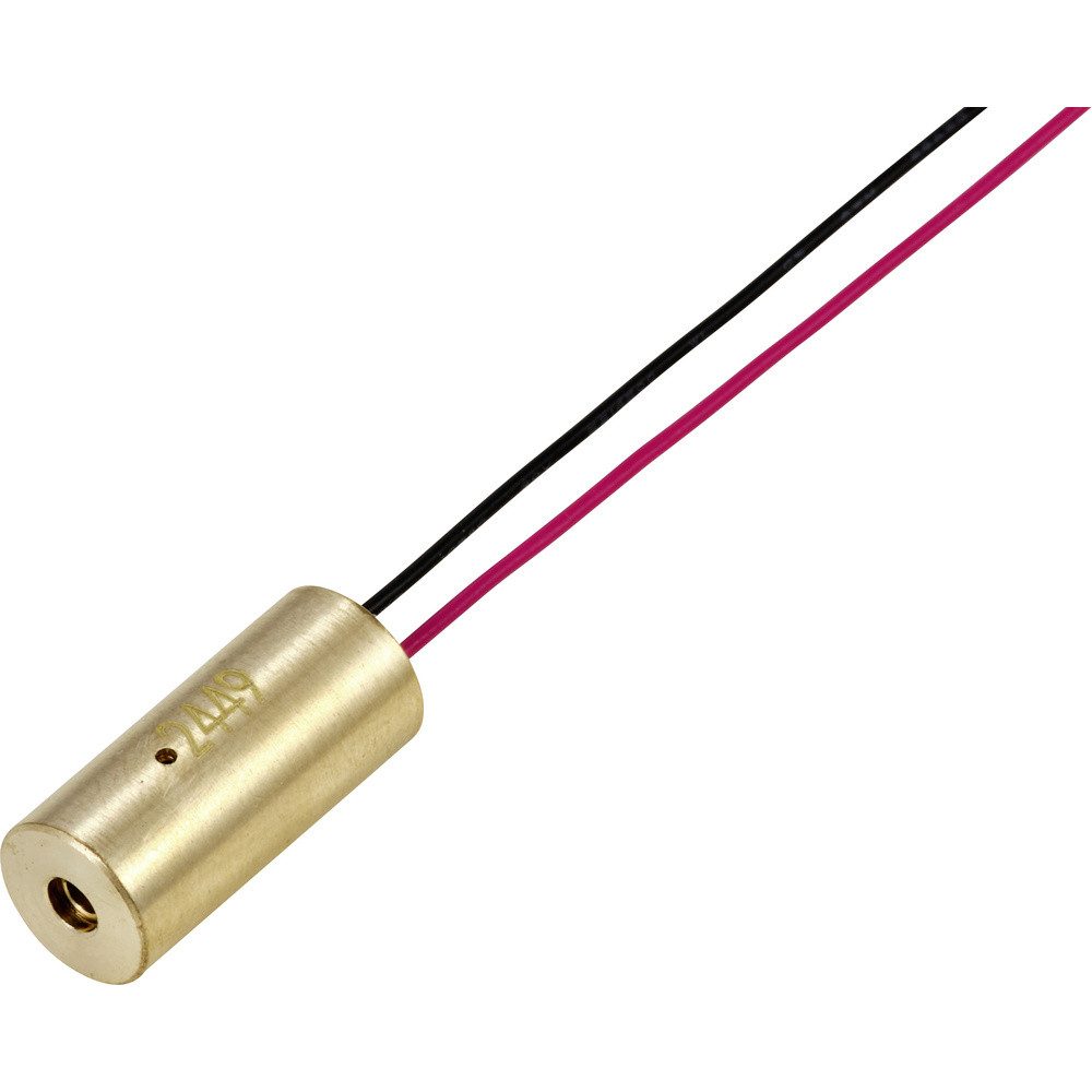 Laserpointer TRU COMPONENTS Lasermodul Punkt Rot 0.95 mW