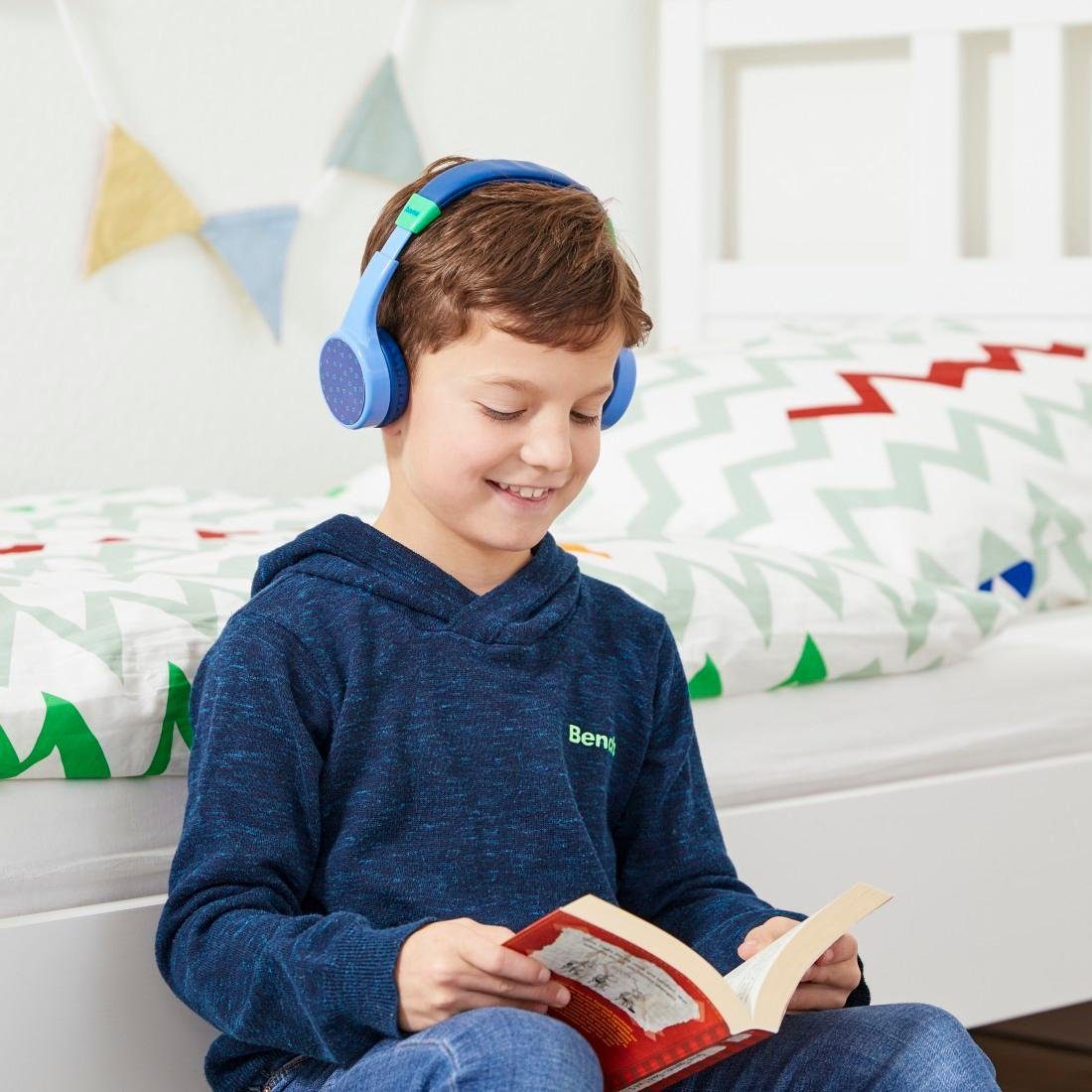 On-Ear, Teens Lautstärkebegrenzung Kinder-Kopfhörer blau Hama Guard, Bluetooth®-Kinderkopfhörer