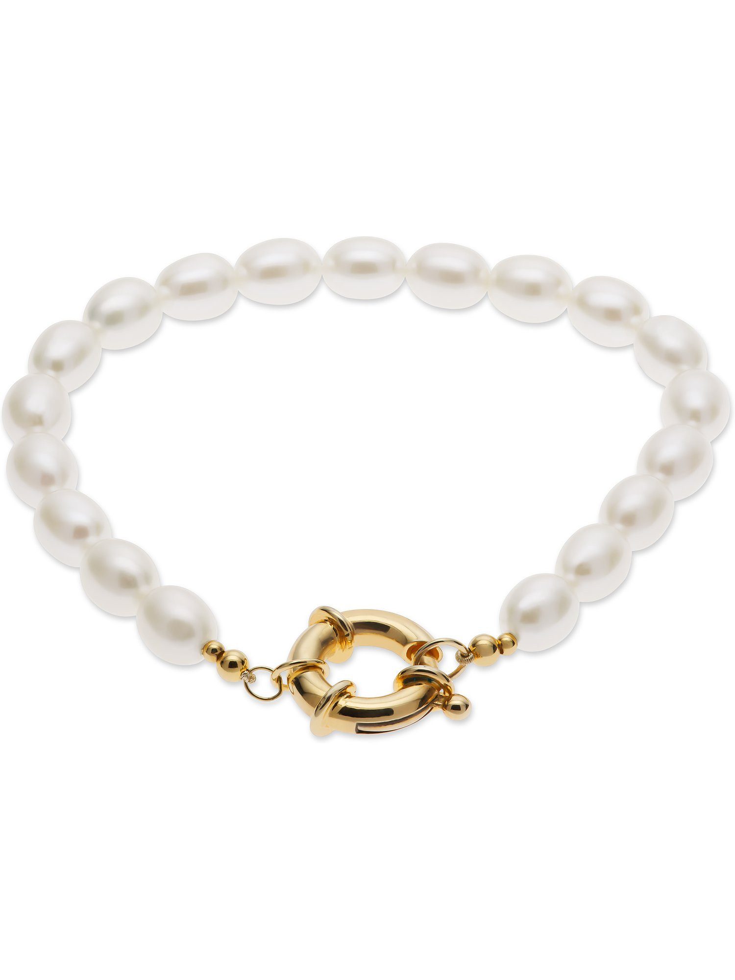 YAMOKO Armband YAMOKO Damen-Armband 585er Gelbgold Süßwasserperle