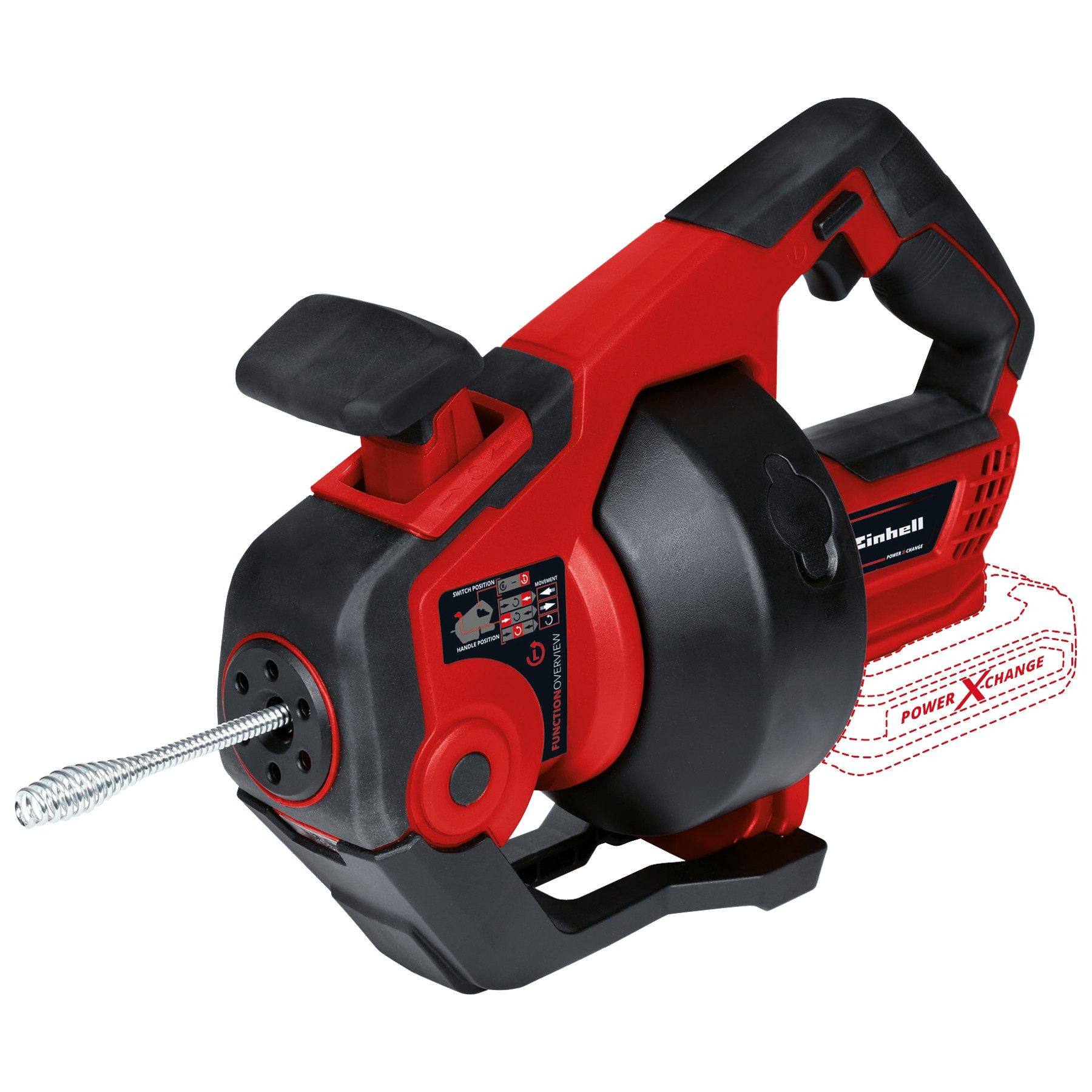 Einhell Rohrreinigungsspirale EINHELL Akku-Rohrreiniger TE-DA 18/760 Li Kit (1x 4,0 Ah)