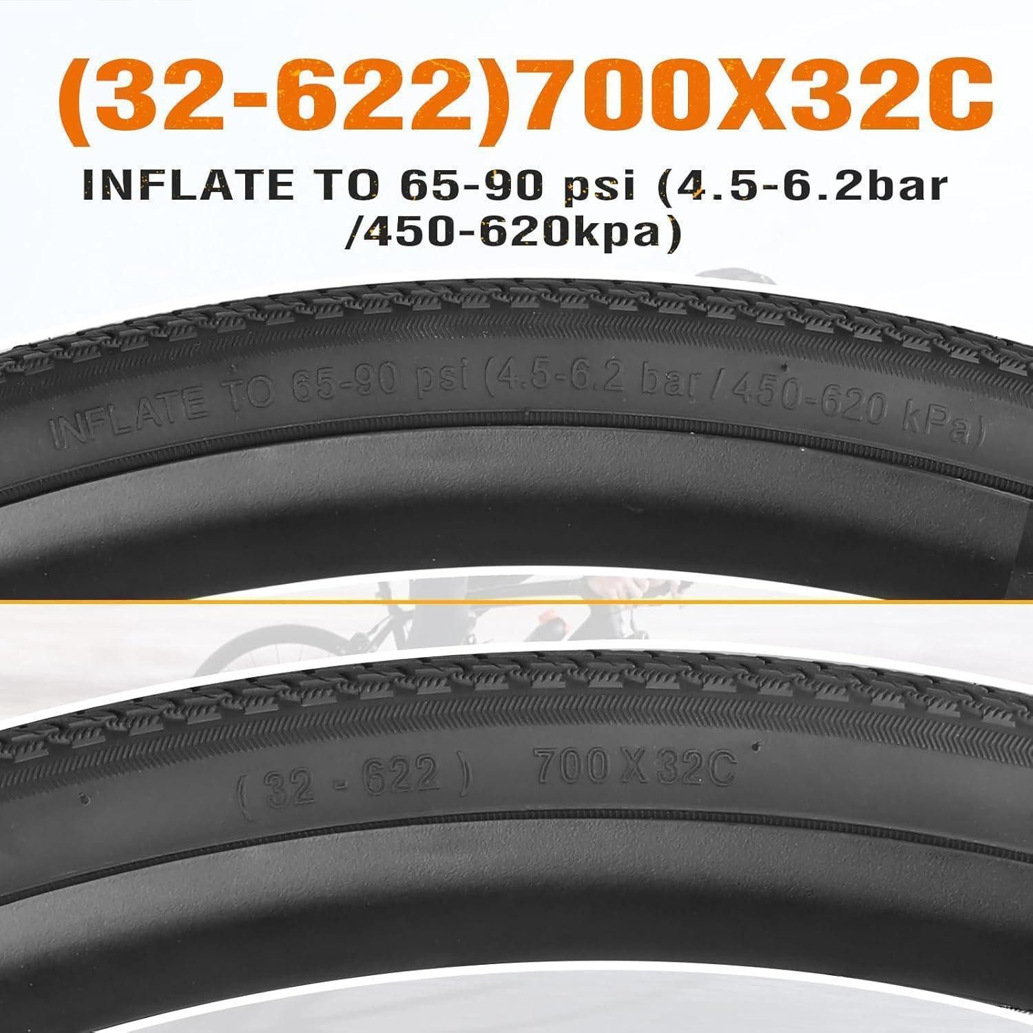 LuxusKollektion Fahrradreifen Fahrradreifen Rennrad Gravel City 700x28c 700x32c 700x32c 2 PCS