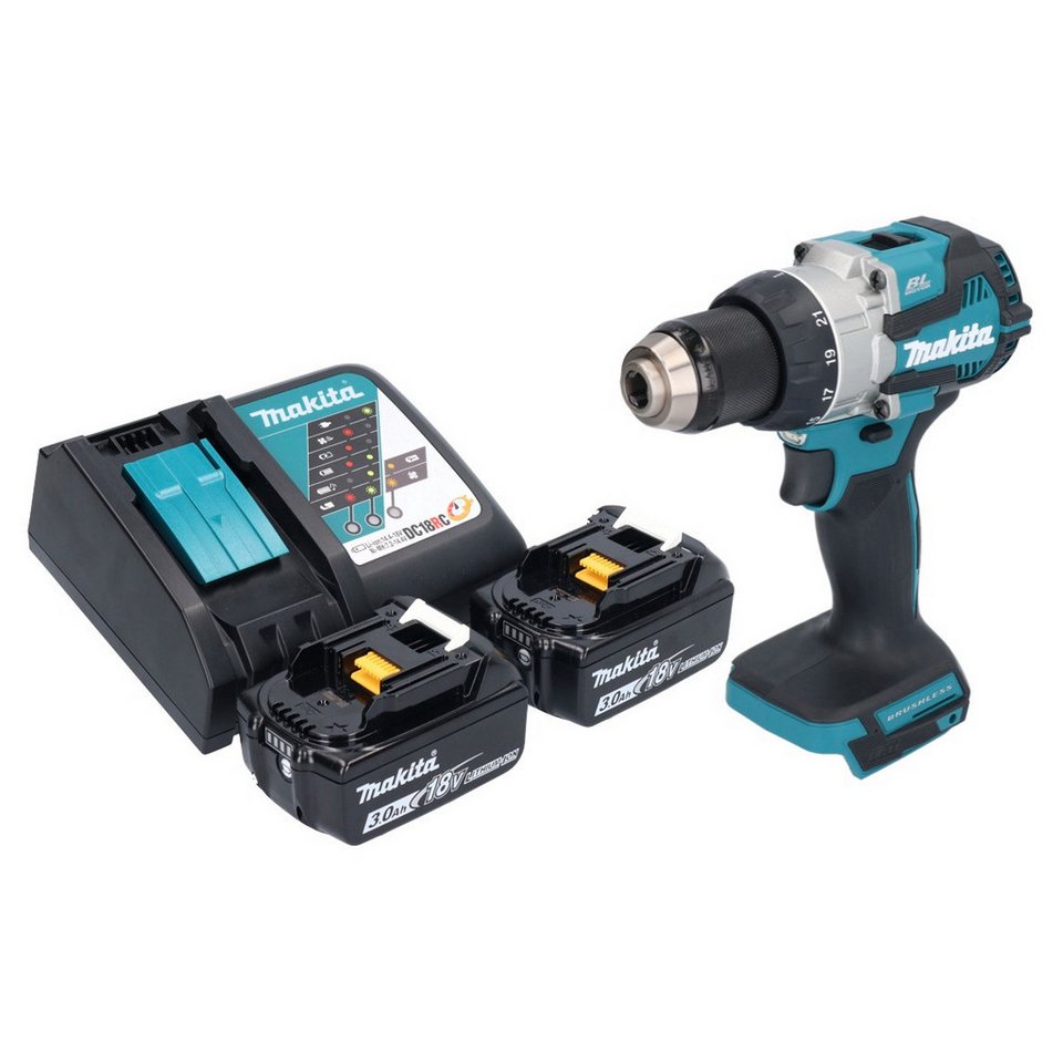 Thumbnail - Makita Säulenbohrmaschine Makita DDF 489 RF Akku Bohrschrauber 18 V 73 Nm Brushless + 2x Akku 3