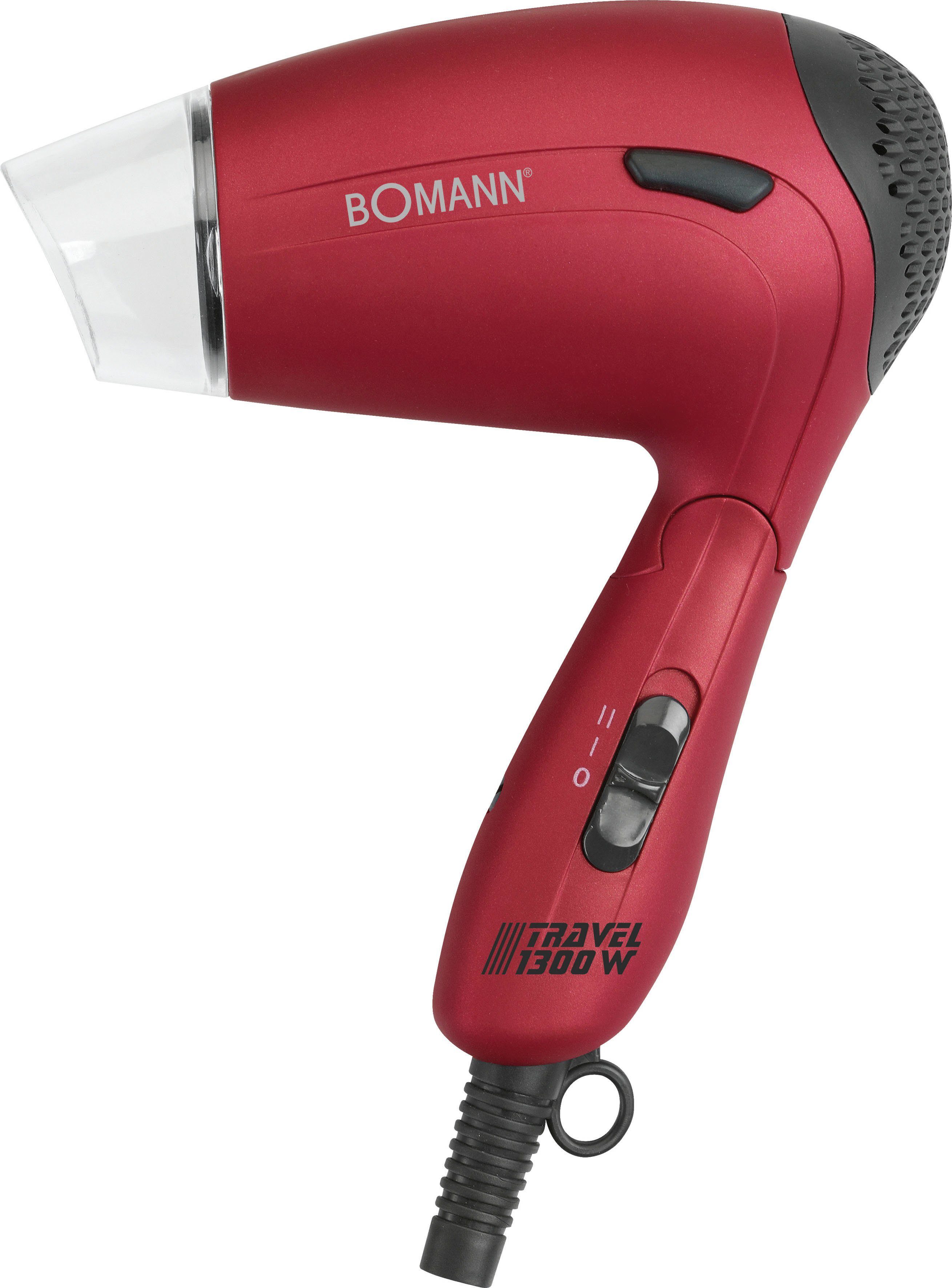 BOMANN Reisehaartrockner HTD 8005 CB, 1300 W, mit Klappgriff