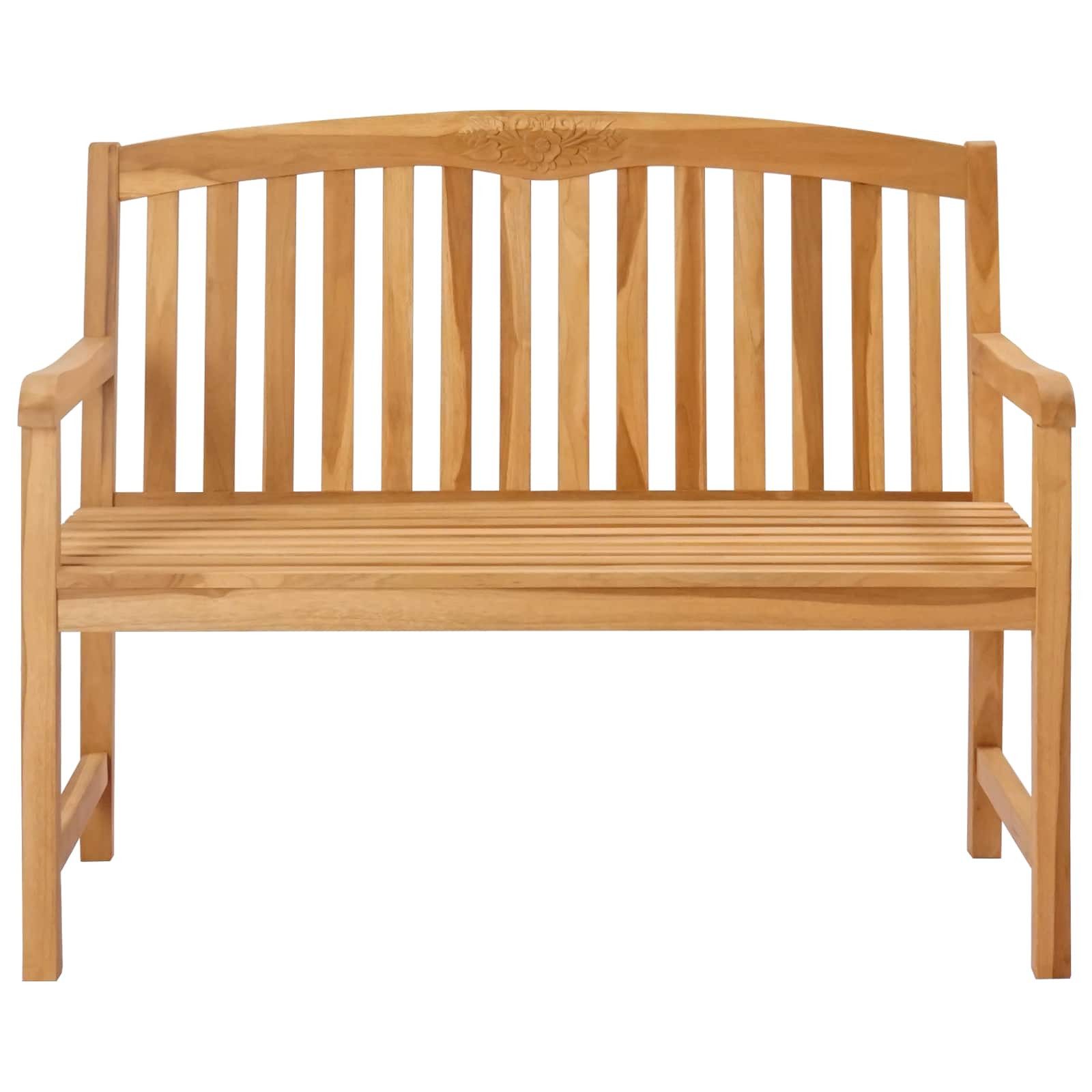 vidaXL Gartenbank Handgefertigte Rosenbank 114 x 60,5 x 95 cm Massivholz (1-St)