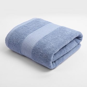 BlauCoastal Badetücher Baumwolle 3er-Pack übergroße Badetücher 70 x 140 cm, (3-St), große Badetücher