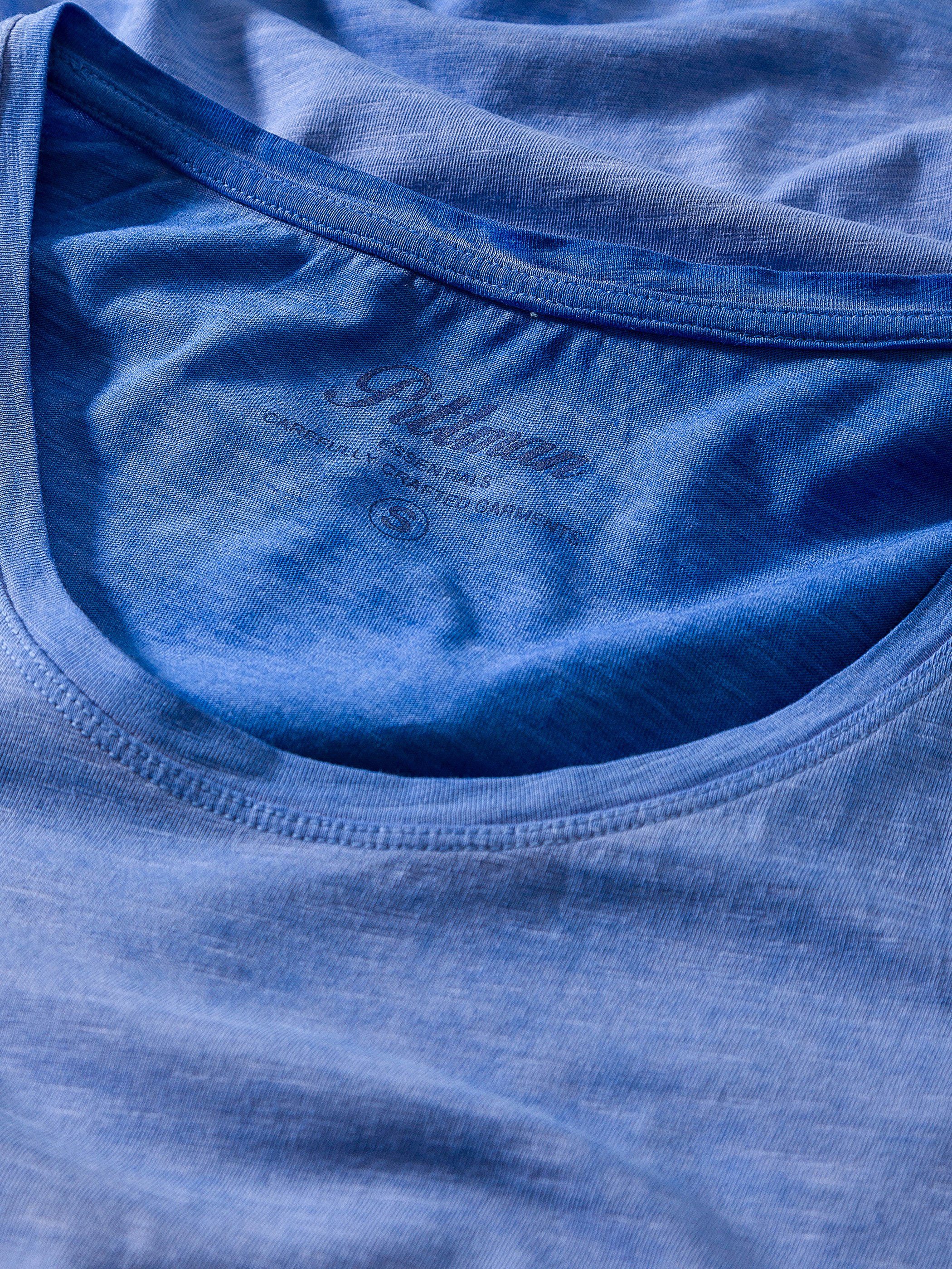 (1-tlg) T-Shirt violet Blau Oversize 173924) Neck (lavender Pittman Tee Washed Basic Shredder Crew