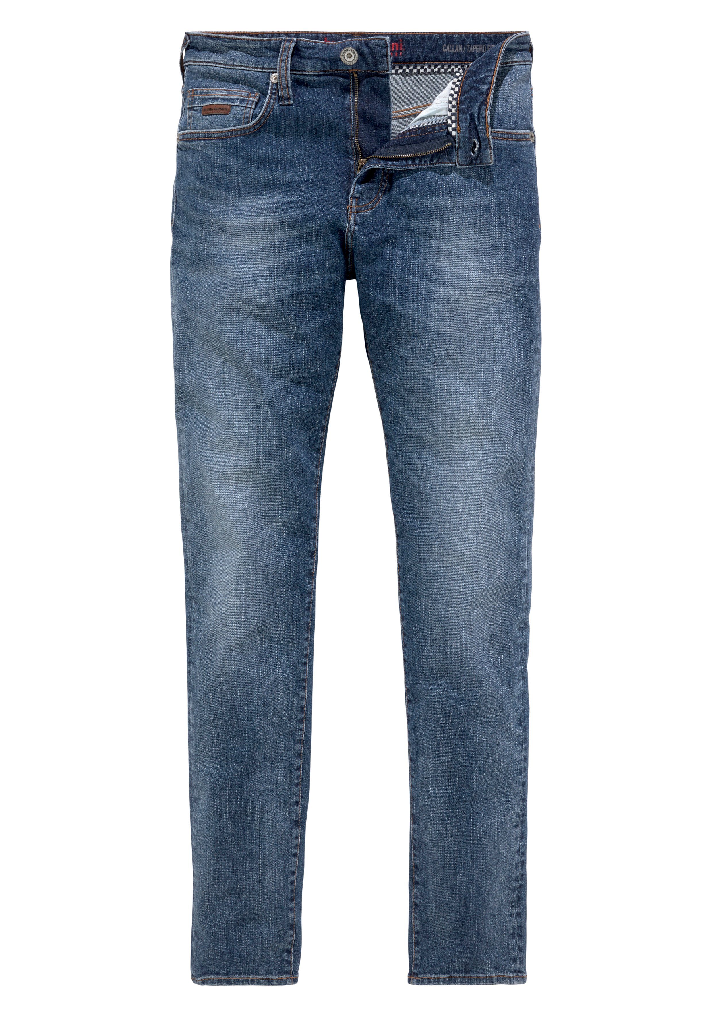 Callan Tapered-fit-Jeans Leder Mit blue Badge Banani Bruno