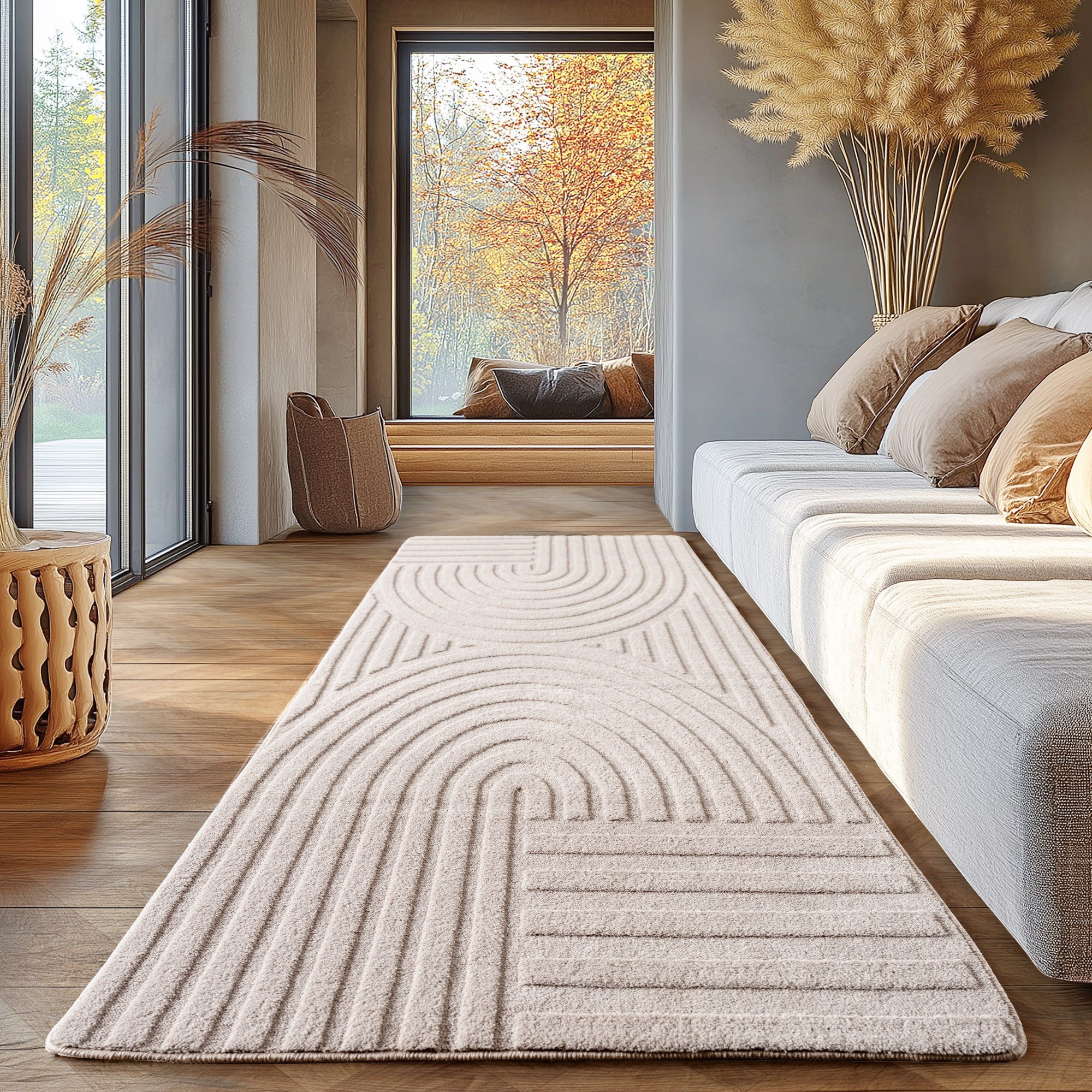 SIMPEX24 Designteppich Unicolor - Einfarbig, Rechteckig, Höhe: 12 mm, Kurzf günstig online kaufen