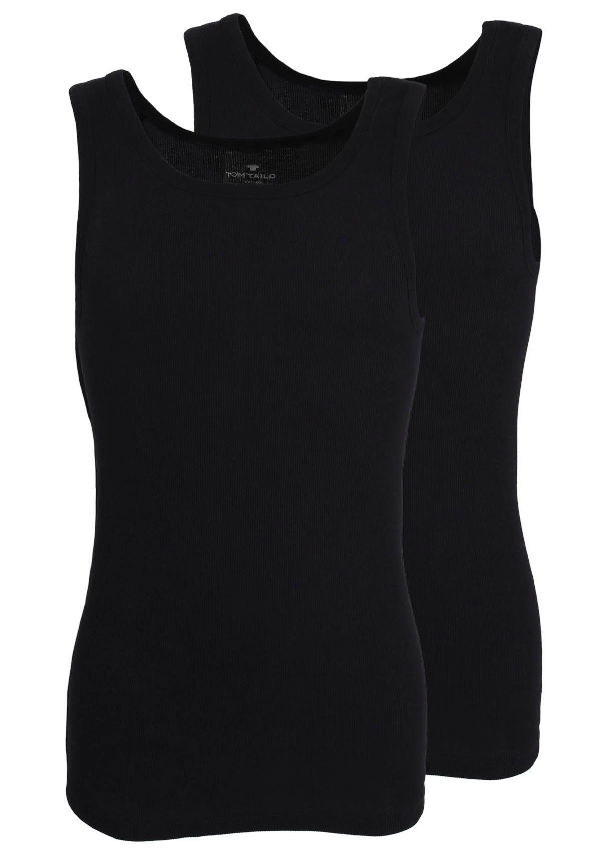 TOM TAILOR Tanktop Montana (2er Pack) Rundhalsausschnitt, slim fit, basic, elastisch, hüftbedeckend – Bild 5 von 5