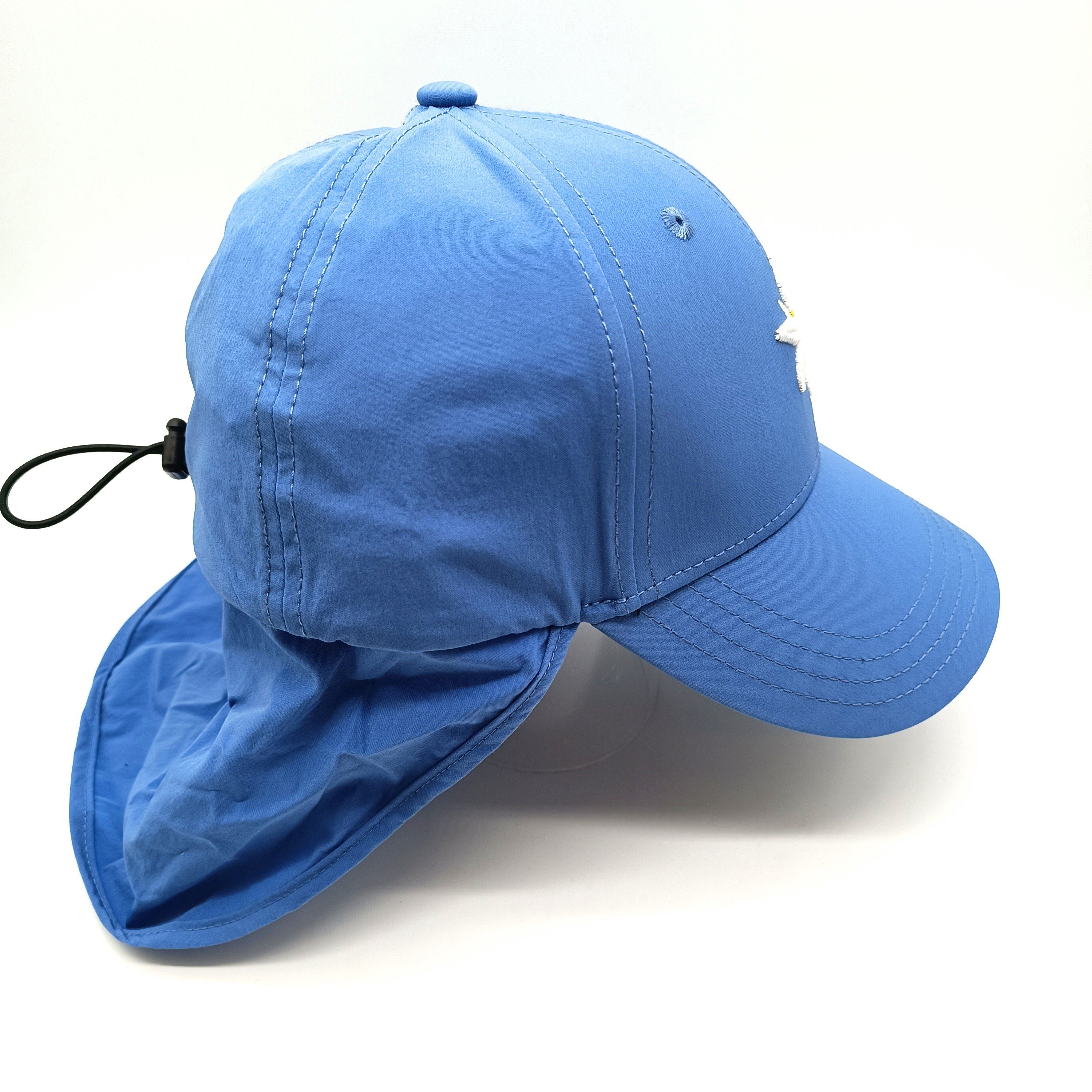 Edelweiß Baseball Nackenschutz Bavarian hellblau Caps Cap
