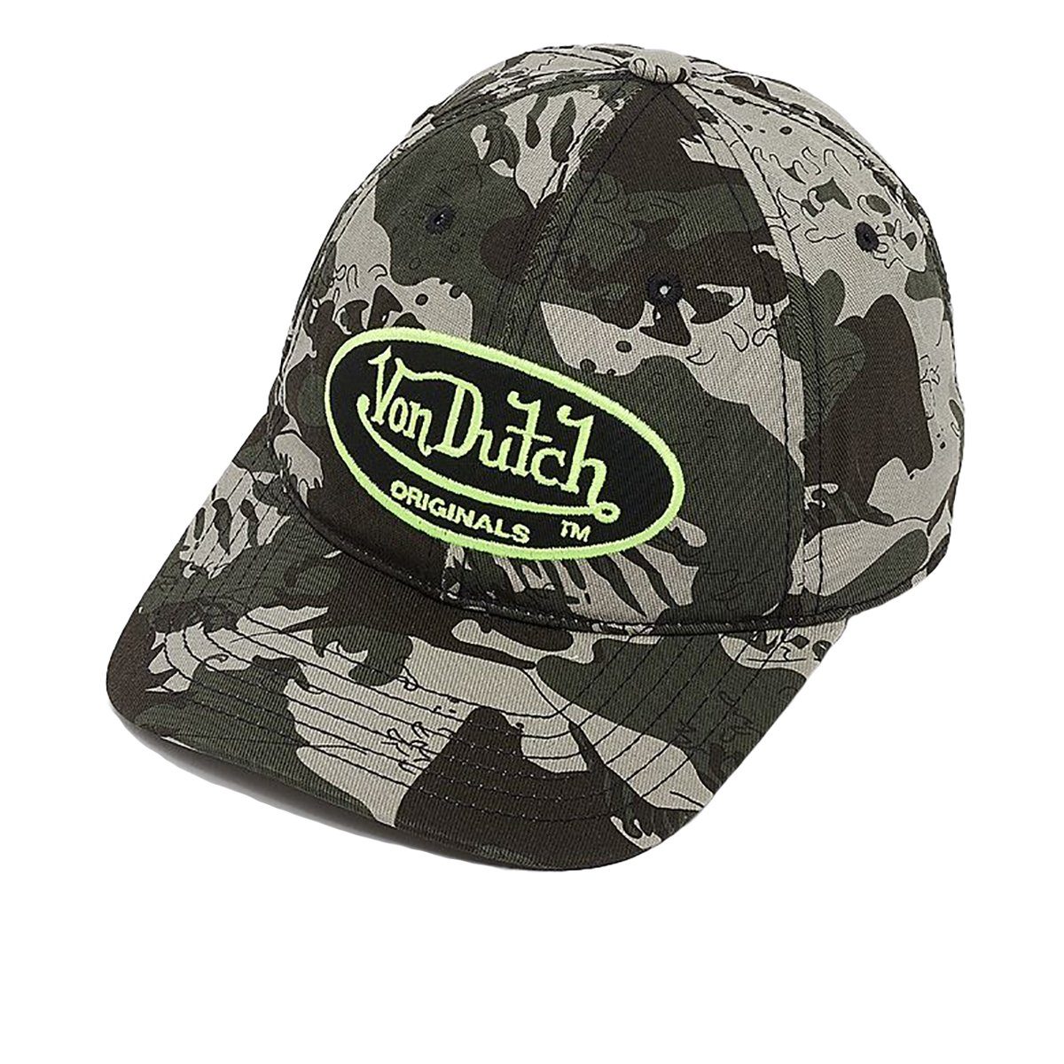 Baseball Cap Von Dutch Unstructured Camo