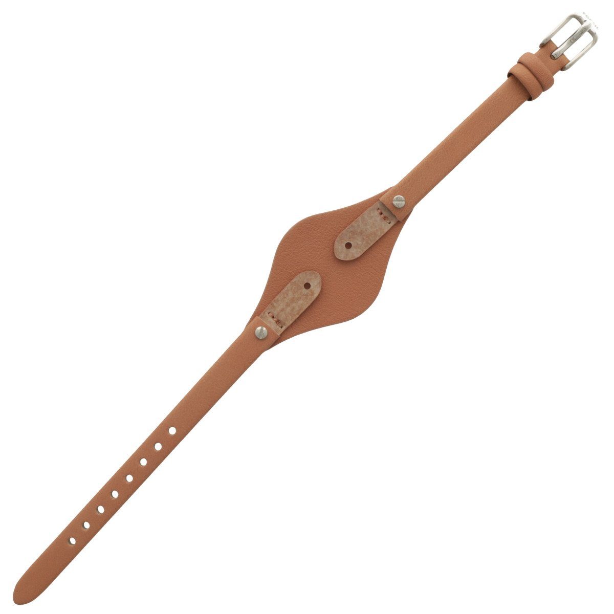 Original Fossil Ersatzarmband ES-3861 – 08 Mm Lederband In Braun Mit Dornschließe