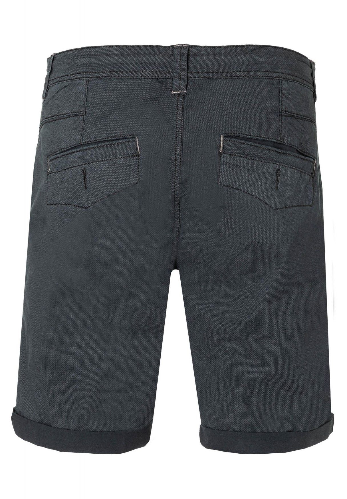 Shorts Schwarz Chinoshorts in Chino mit 5918 Kordelzug LucaTZ TIMEZONE