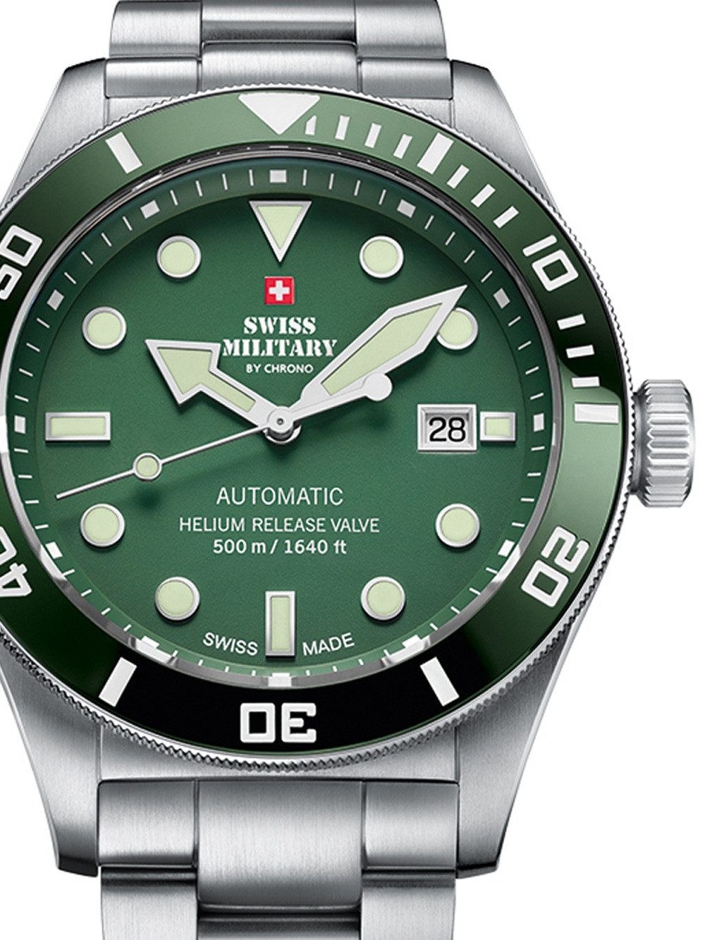 Automatikuhr Swiss Military SMA34075.03 Automatik Herrenuhr 44mm 50ATM Swiss Military SMA34075.03 Automatik Herrenuhr 44mm 50ATM