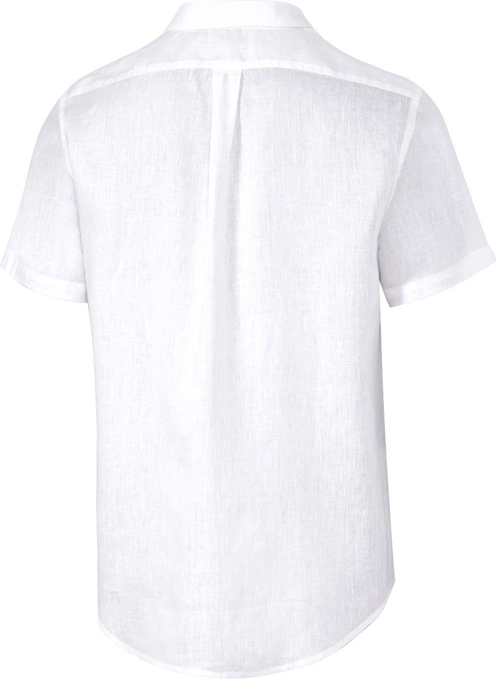 Polo Sylt Kurzarmhemd kurzarm aus reinem Naturmaterial in edler Melé-Optik