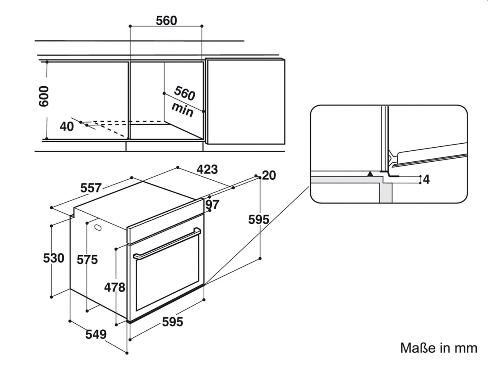 Privileg Einbaubackofen, mit kein Auszug vorhanden