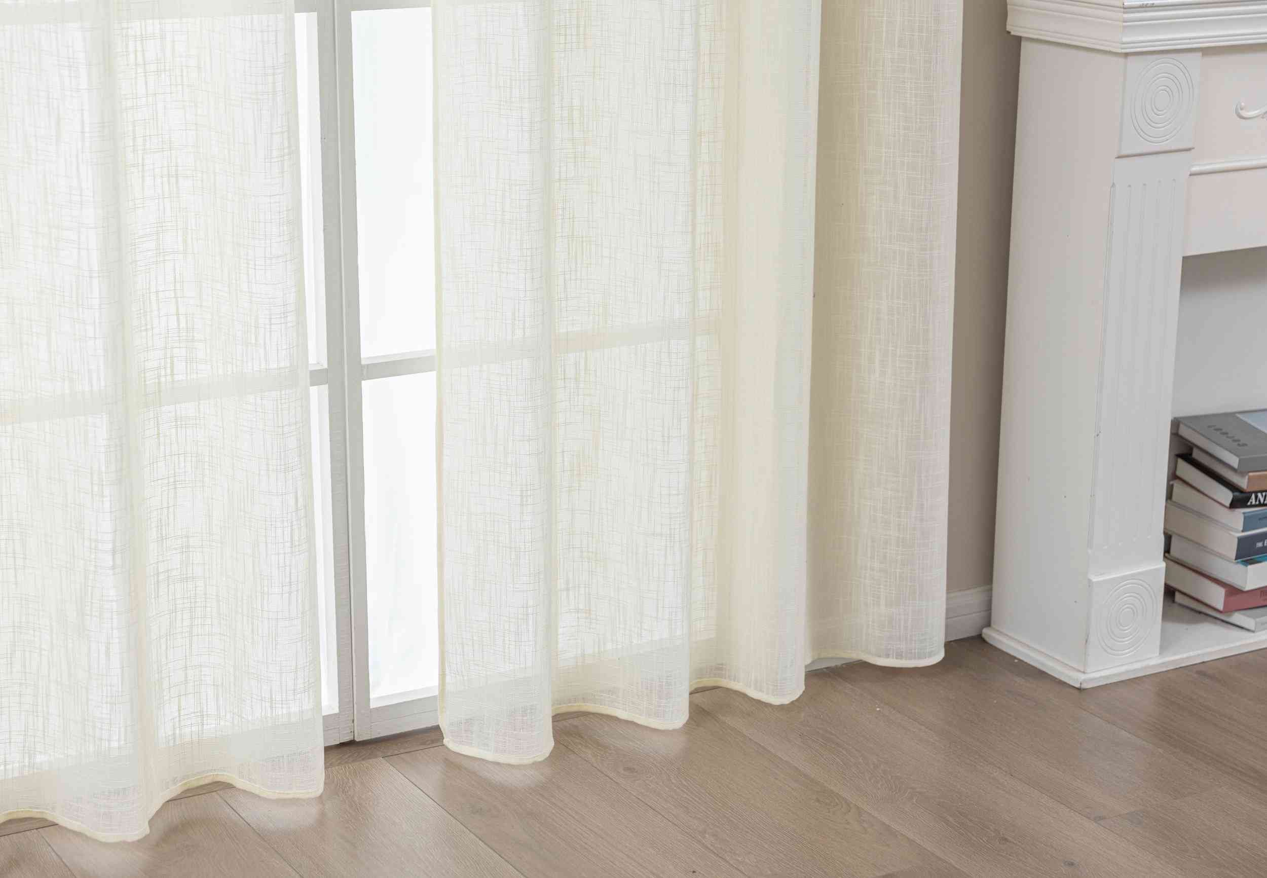 Gardinenbox Gardine (1 St), Ösen, halbtransparent, Polyester, Gardine Ösen günstig online kaufen