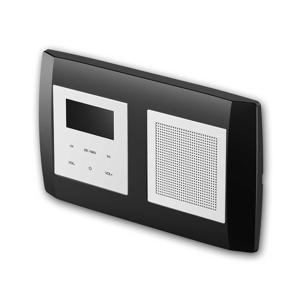 TEM LOGIQ UP-Radio mit Lautsprecher, 2-fach BOLD schwa Küchen-Radio