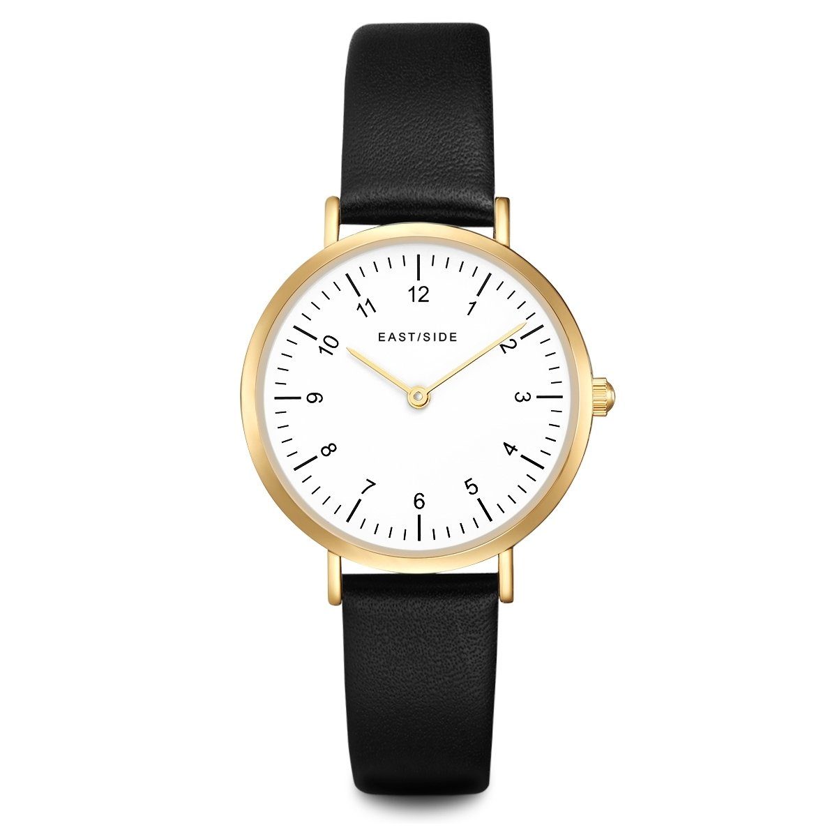 Eastside Quarzuhr Rosehill schwarz, mit Echtleder-Armband günstig online kaufen