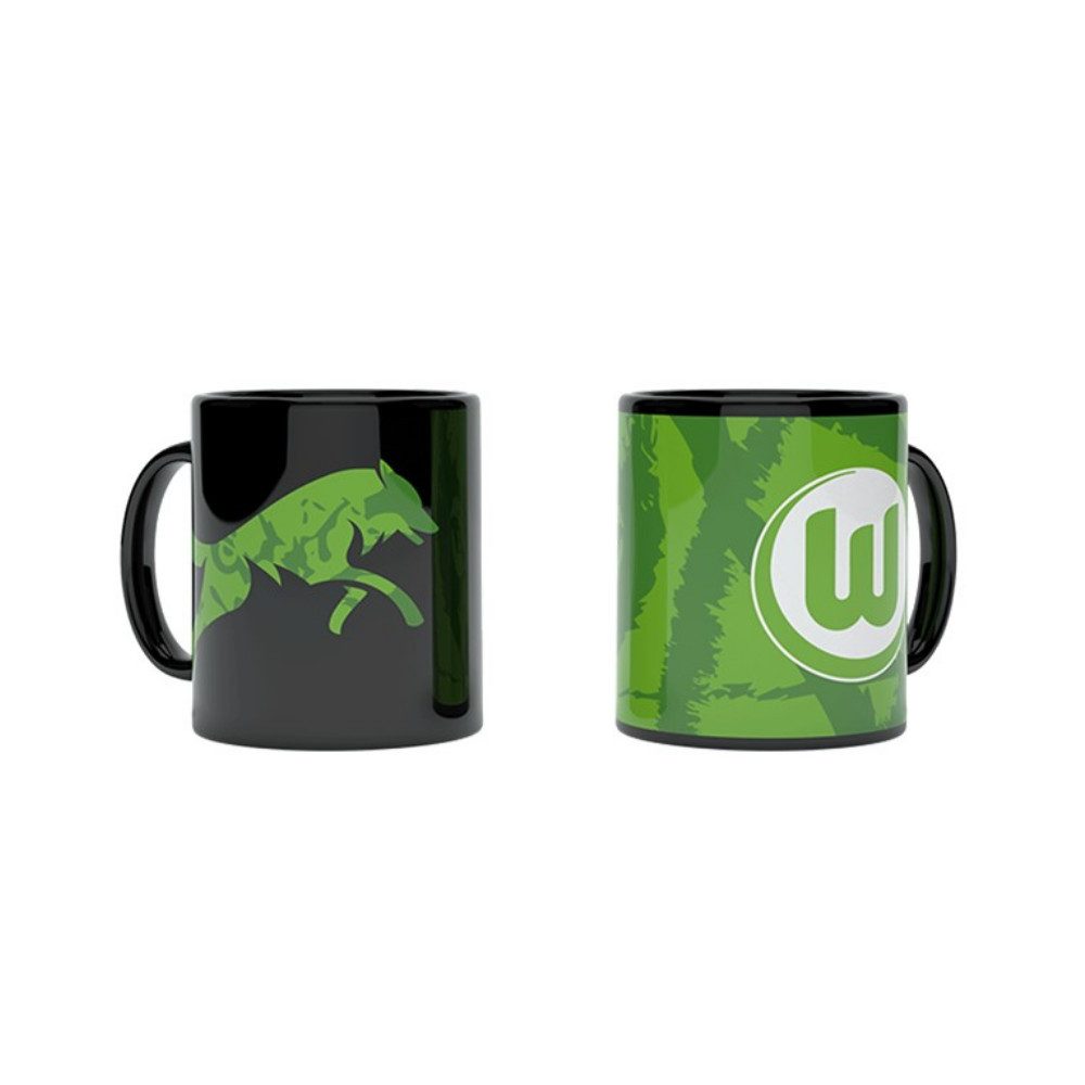 VfL Wolfsburg Becher VfL Wolfsburg Magic Mug Wölfe, Keramik