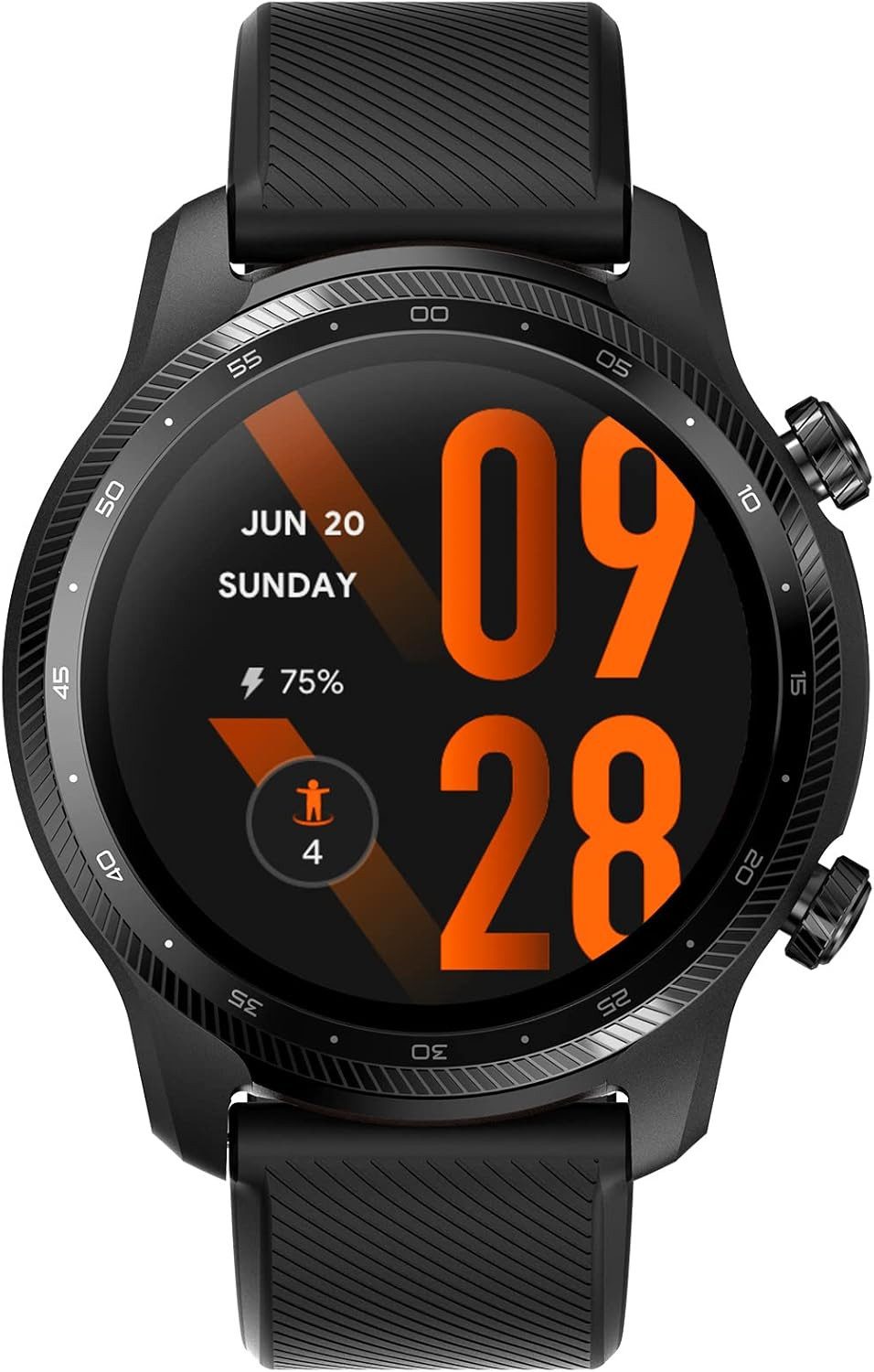 Ticwatch Pro 3 Ultra GPS Smartwatch (3,5 cm, android ios), Smartwatch 1.4 Zoll AMOLED GPS Uhr mit langer Akkulaufzeit