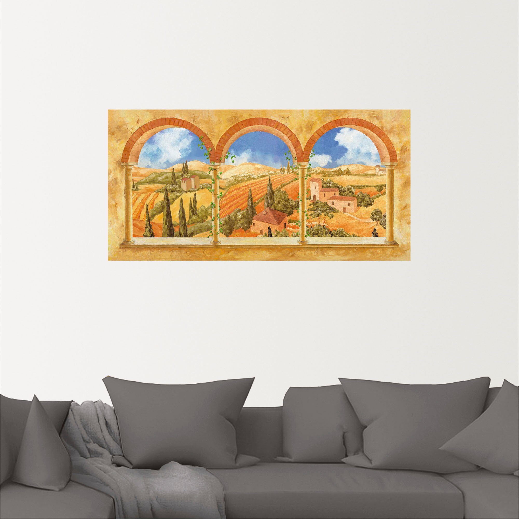Artland Wandbild Drei Torbögen mit Blick günstig online kaufen