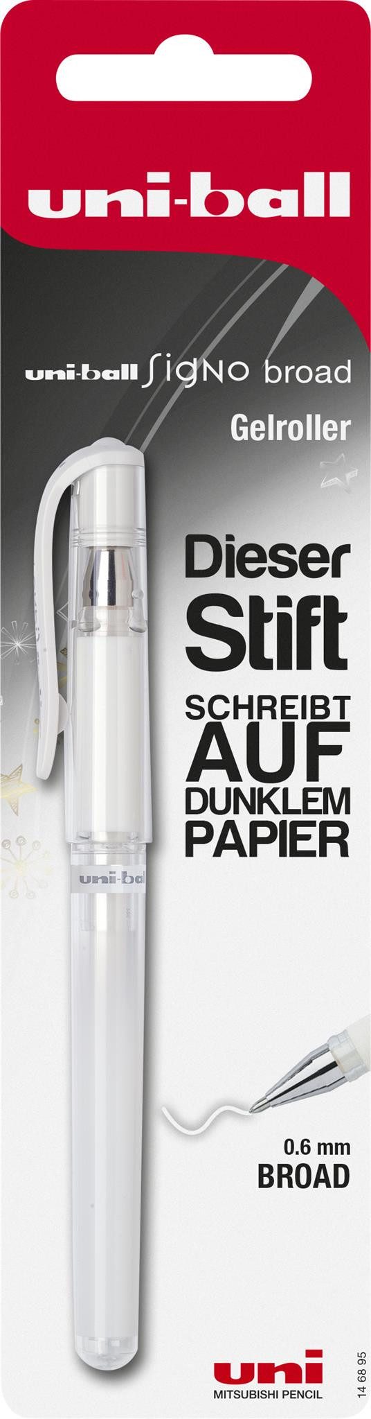 uni-ball Gelschreiber Faber Castell Gelroller UB SIGNO UM-153 1,0 mm weiß